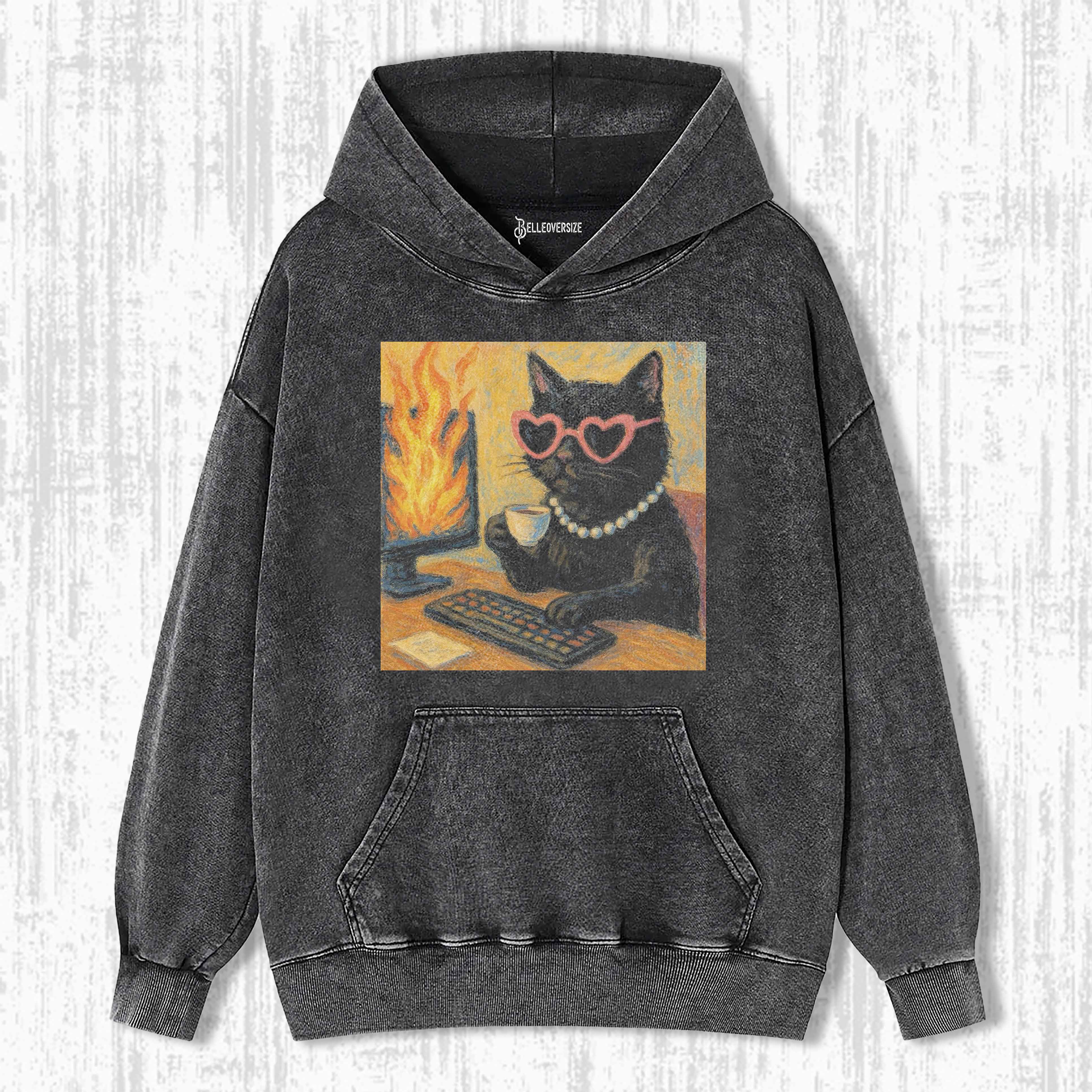 WACKY CAT HOODIE