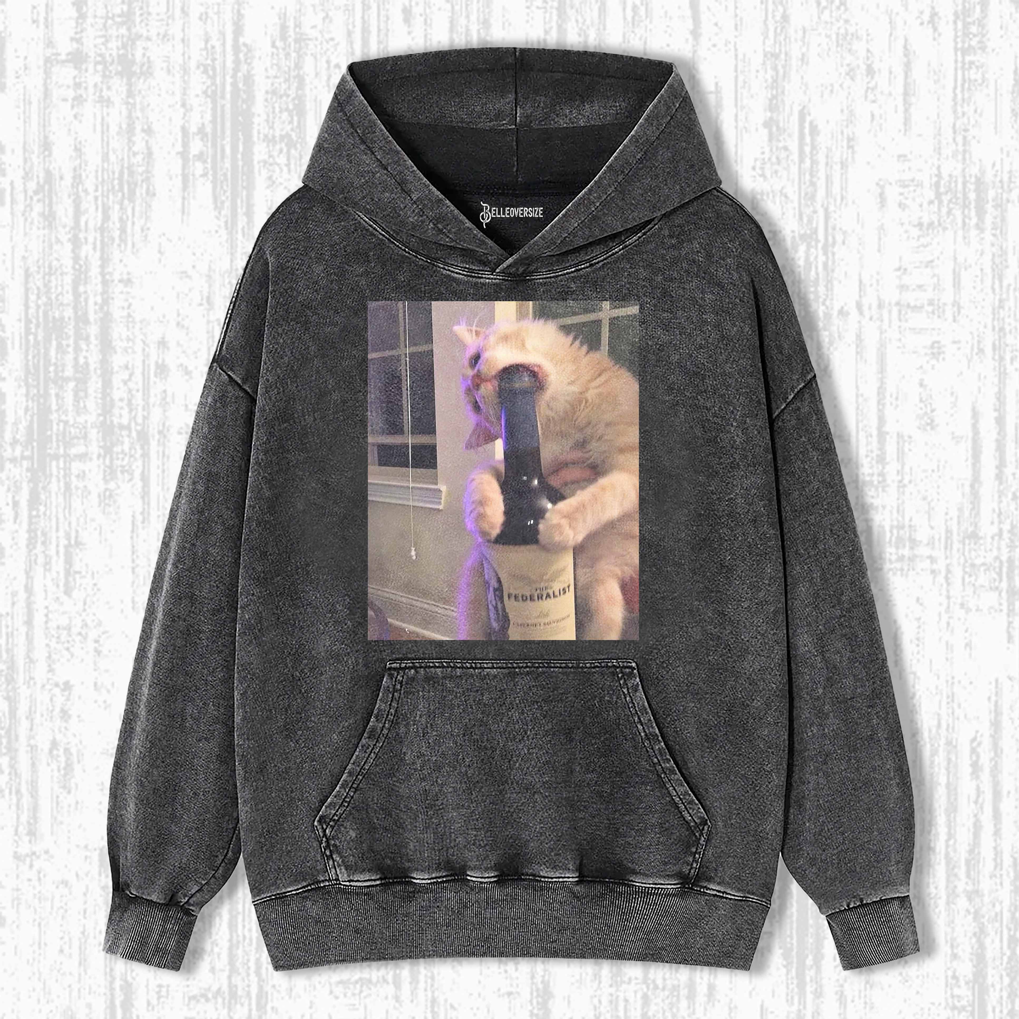 WACKY CAT  HOODIE