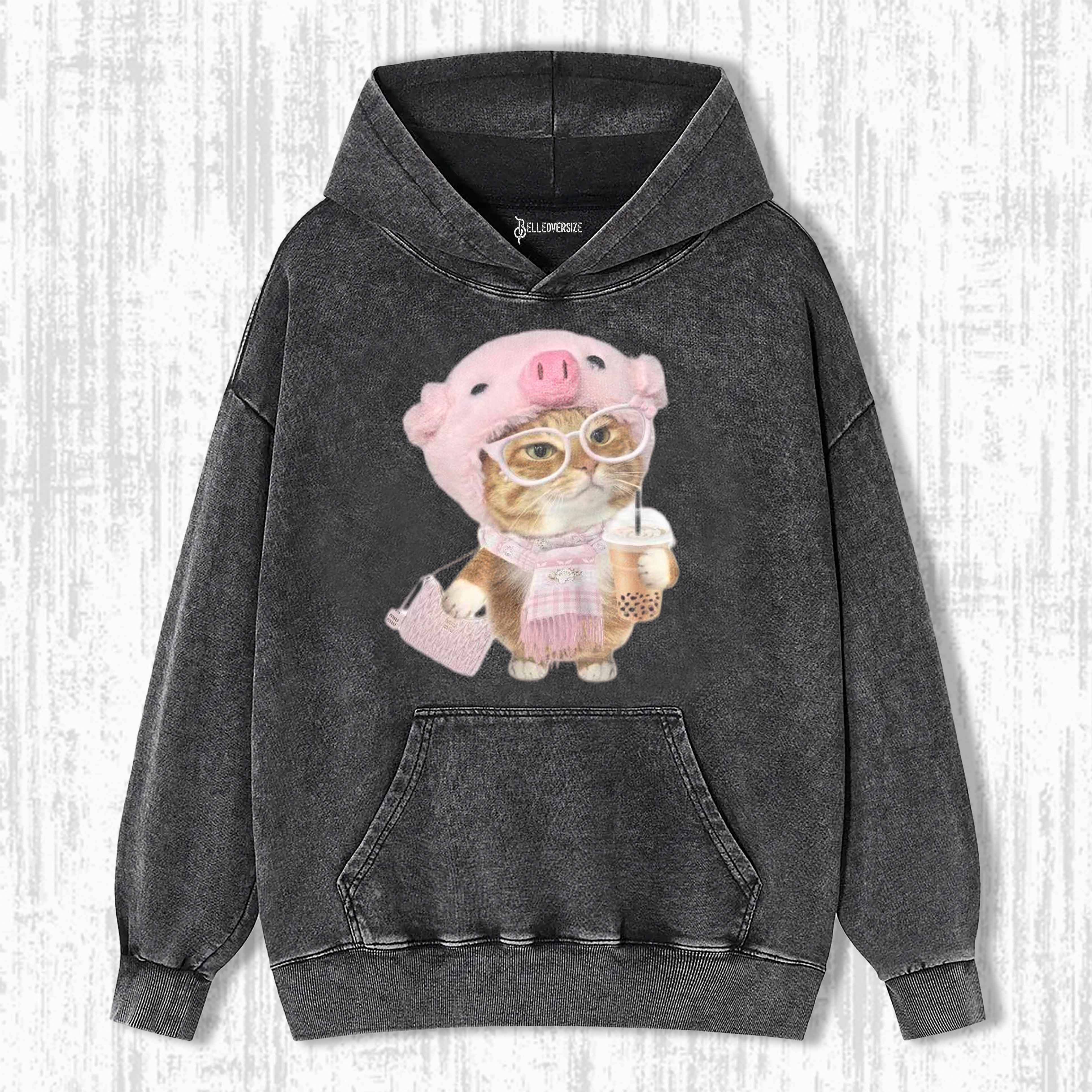WACKY CAT  HOODIE
