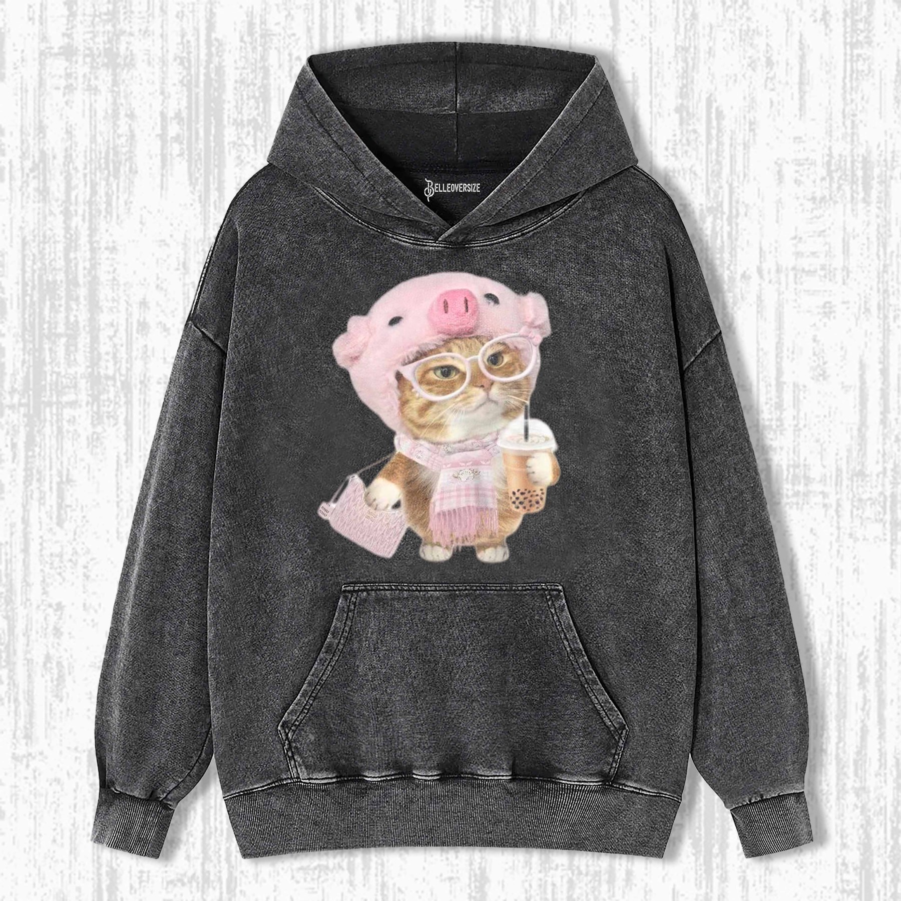 WACKY CAT  HOODIE