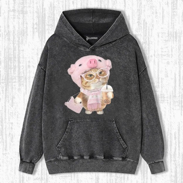 WACKY CAT  HOODIE