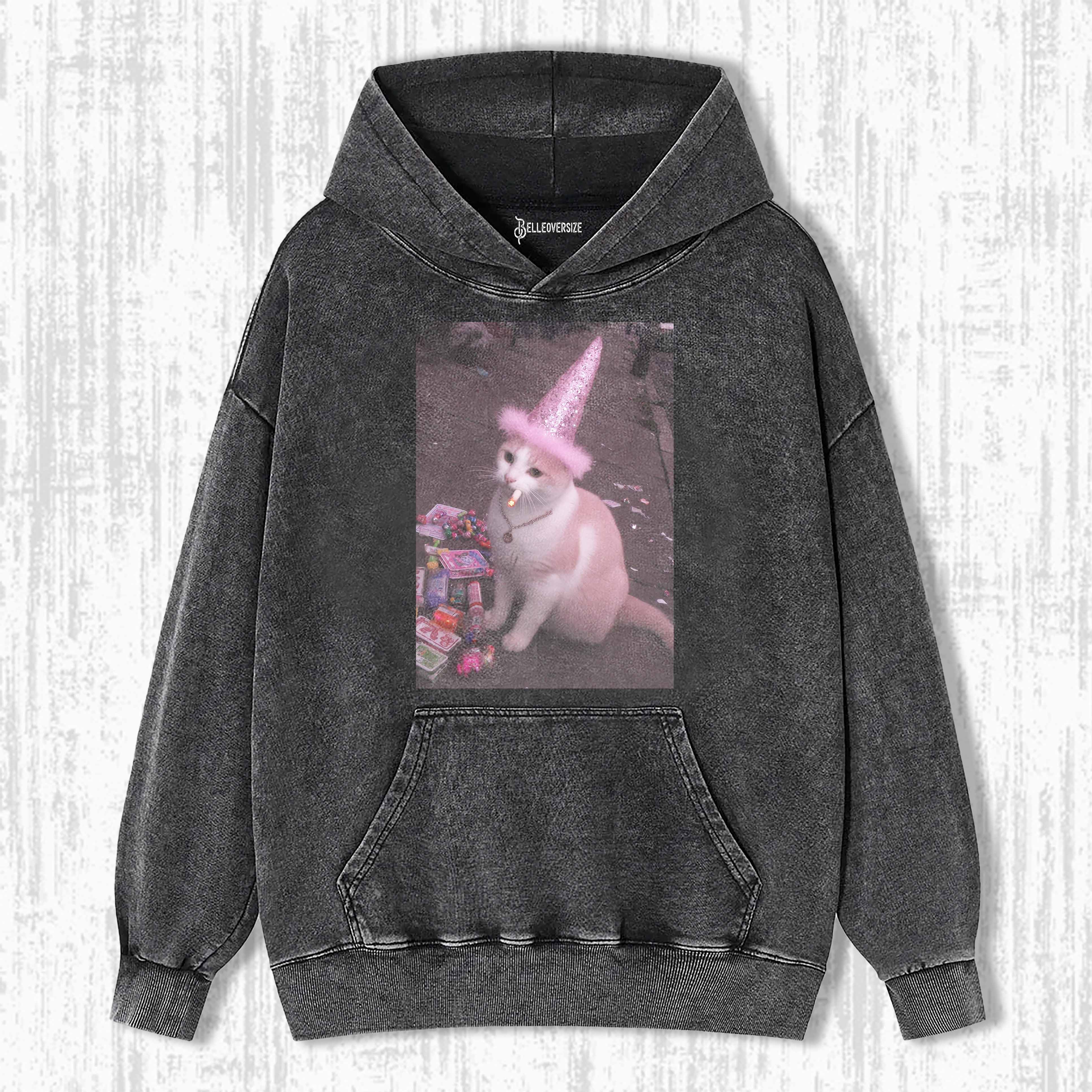 WACKY CAT HOODIE 