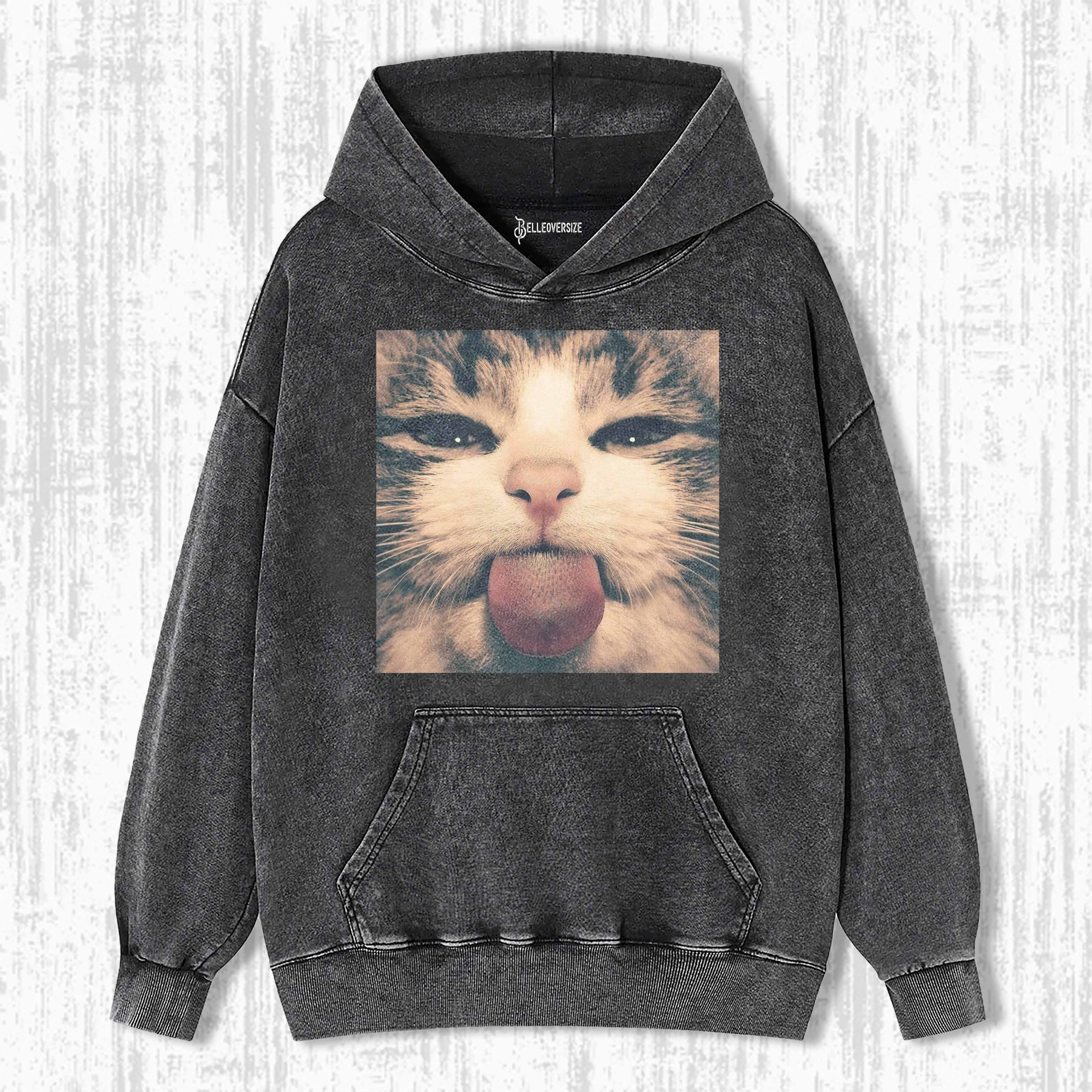 WACKY CAT HOODIE 