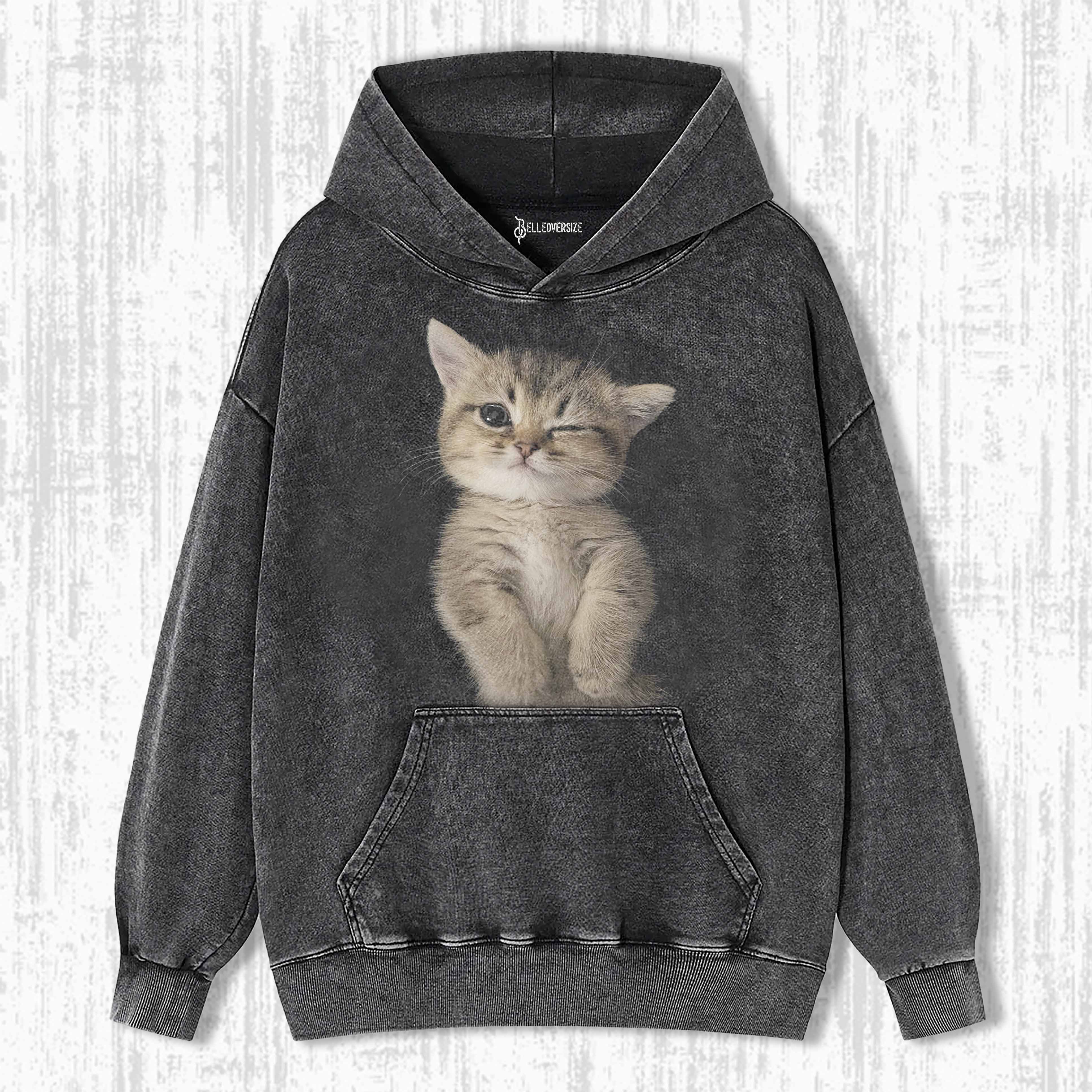 WACKY CAT HOODIE 