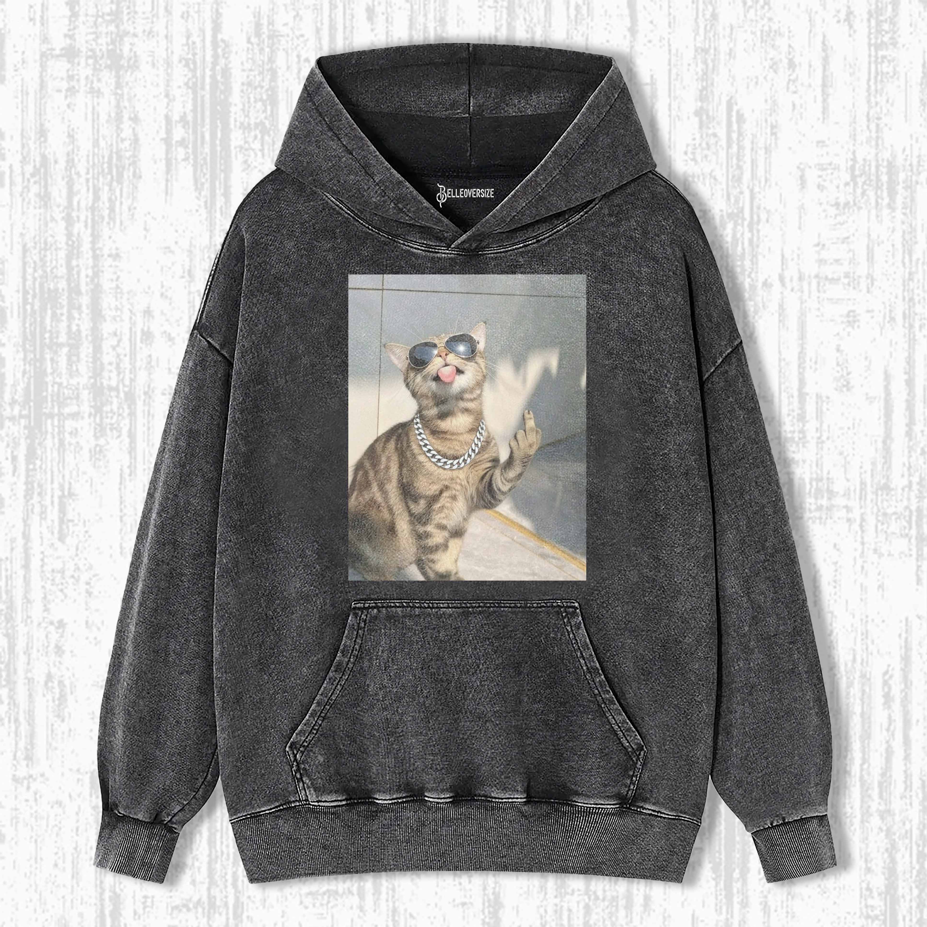 WACKY CAT HOODIE 