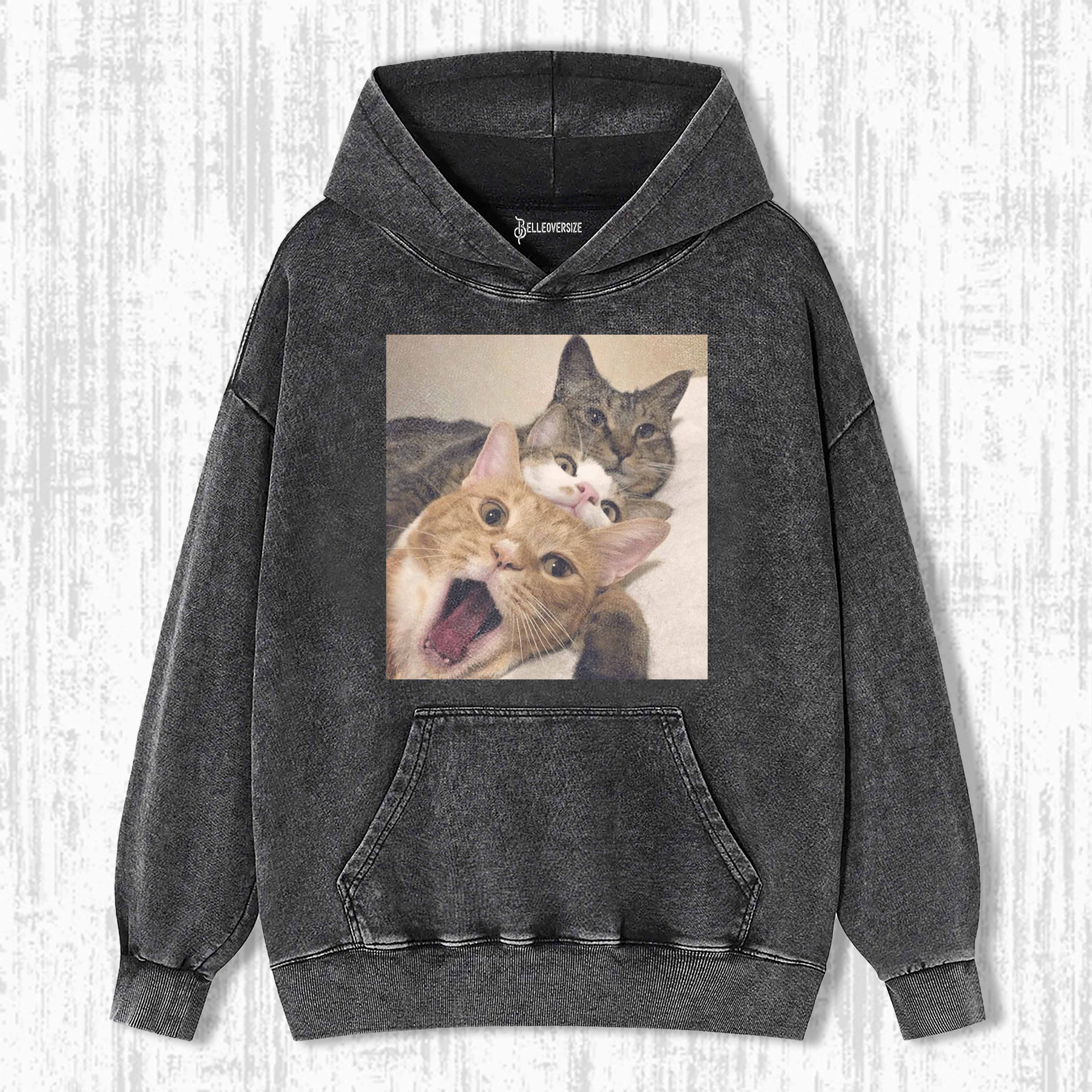 WACKY CAT HOODIE 