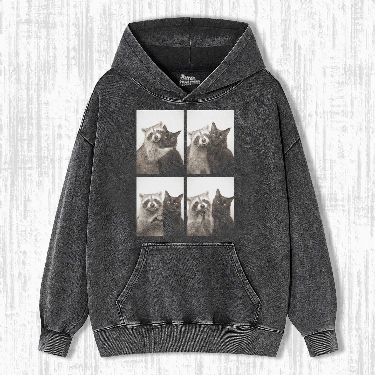 WACKY CAT & RACCOON T-SHIRT 