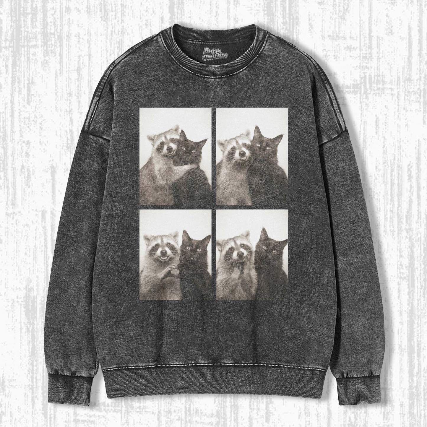 WACKY CAT & RACCOON T-SHIRT 