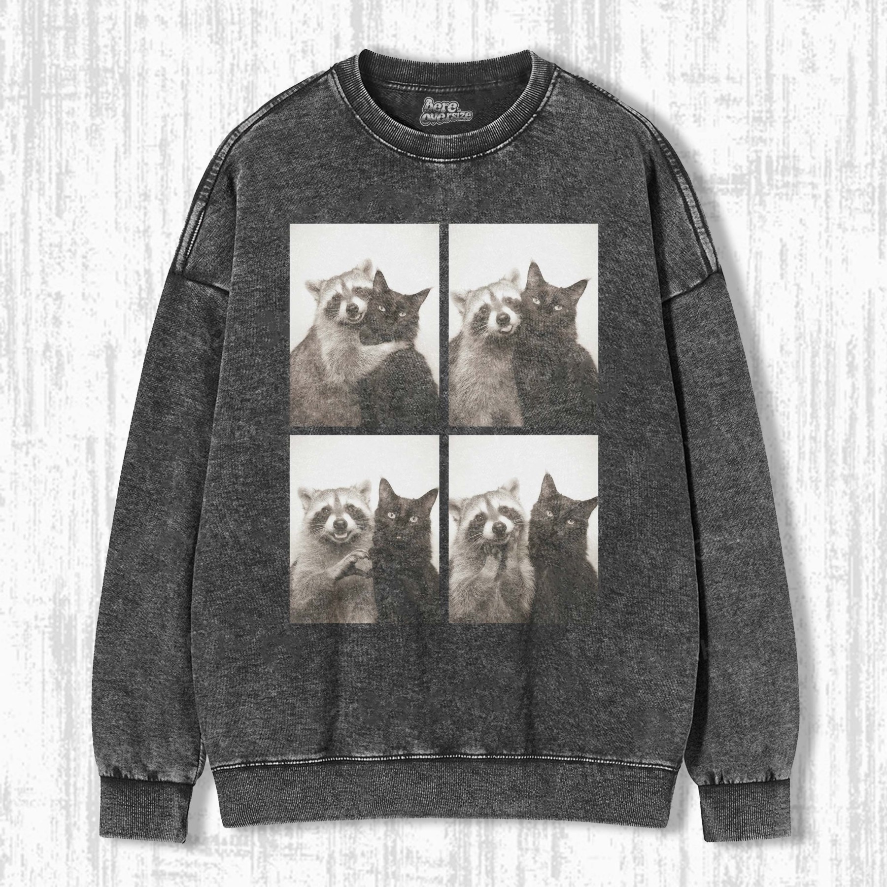 WACKY CAT & RACCOON T-SHIRT 