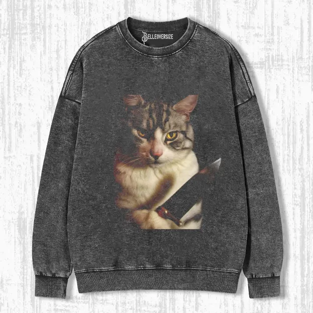 WACKY CAT SWEATSHIRT