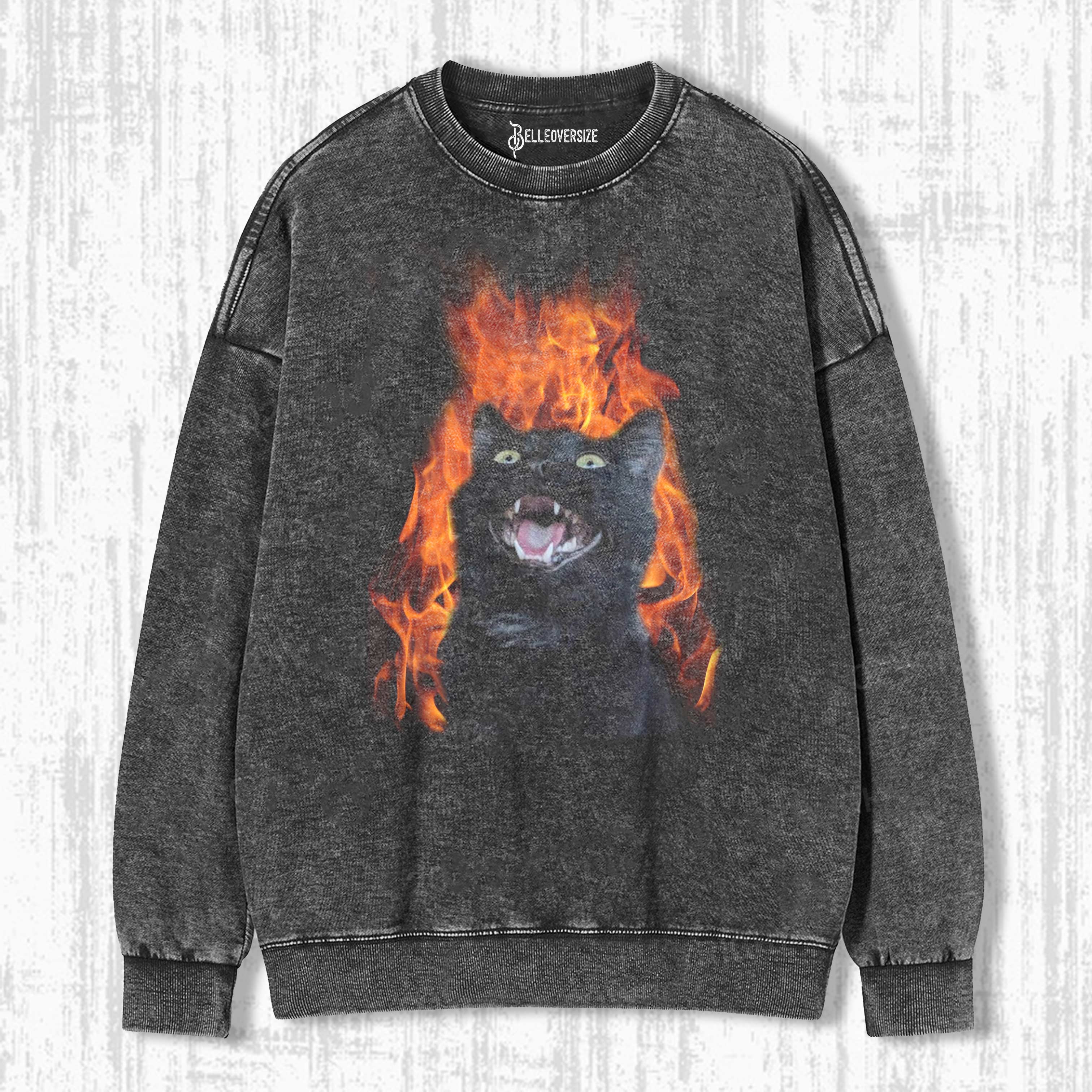 WACKY CAT SWEATSHIRT