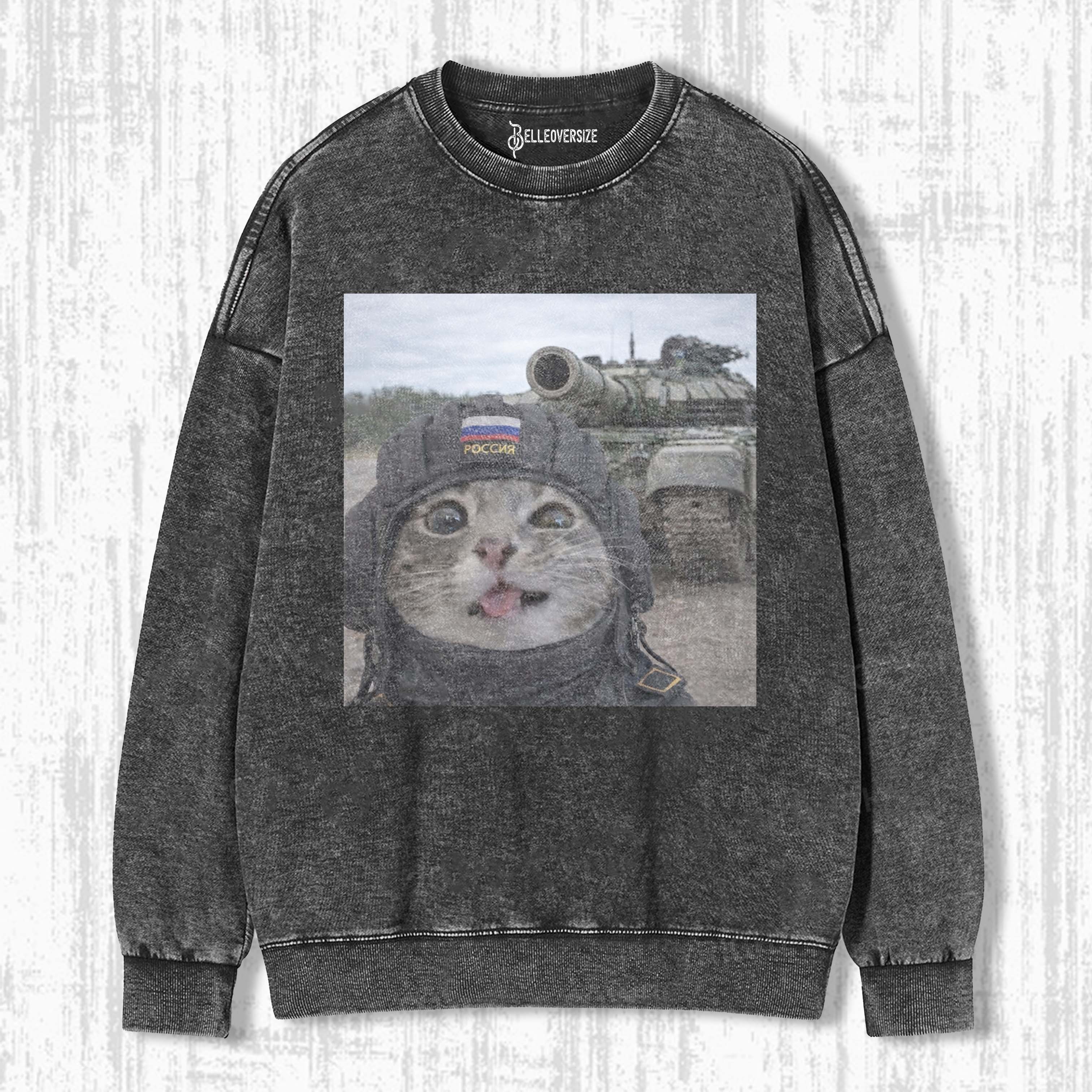 WACKY CAT SWEATSHIRTS 