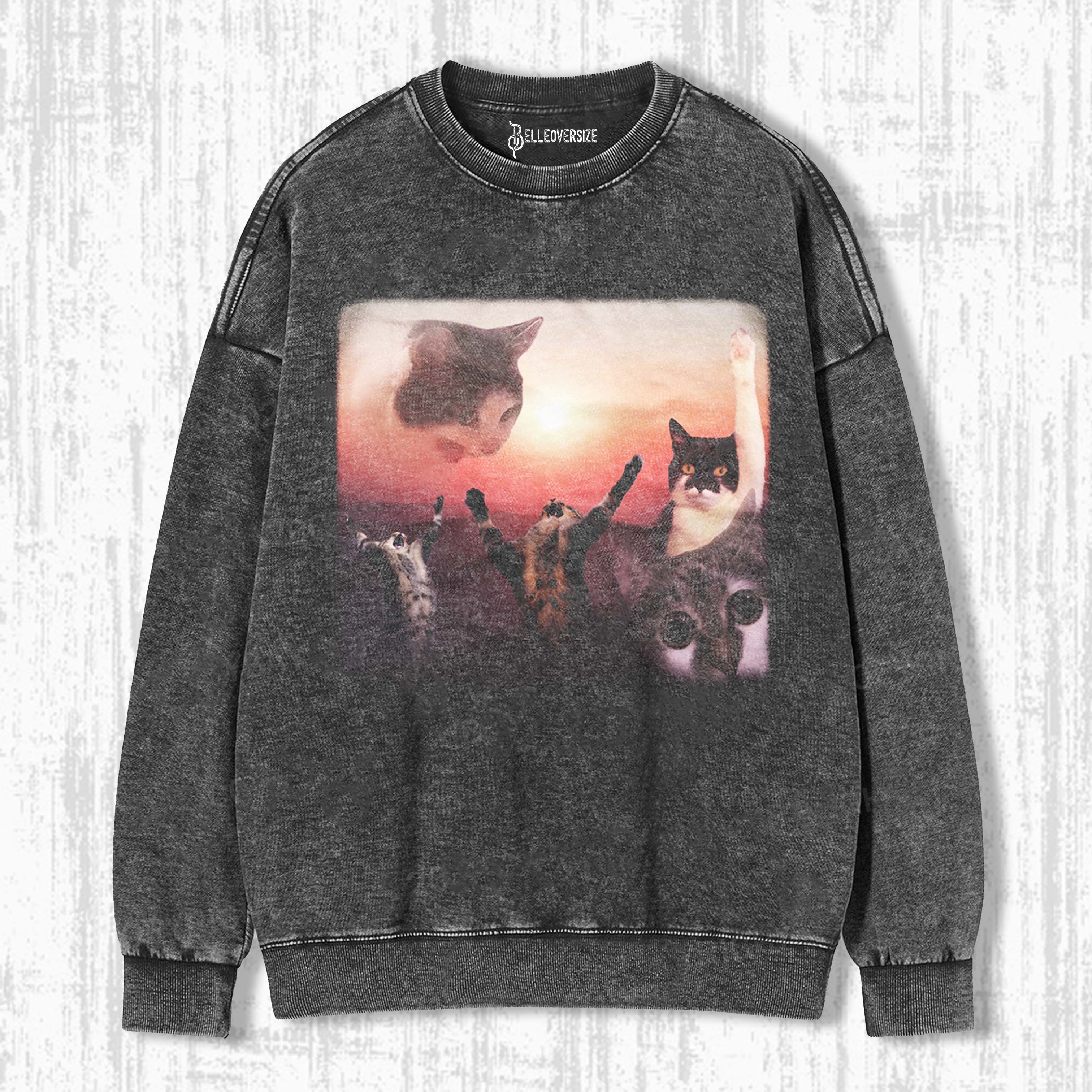 WACKY CAT SWEATSHIRTS