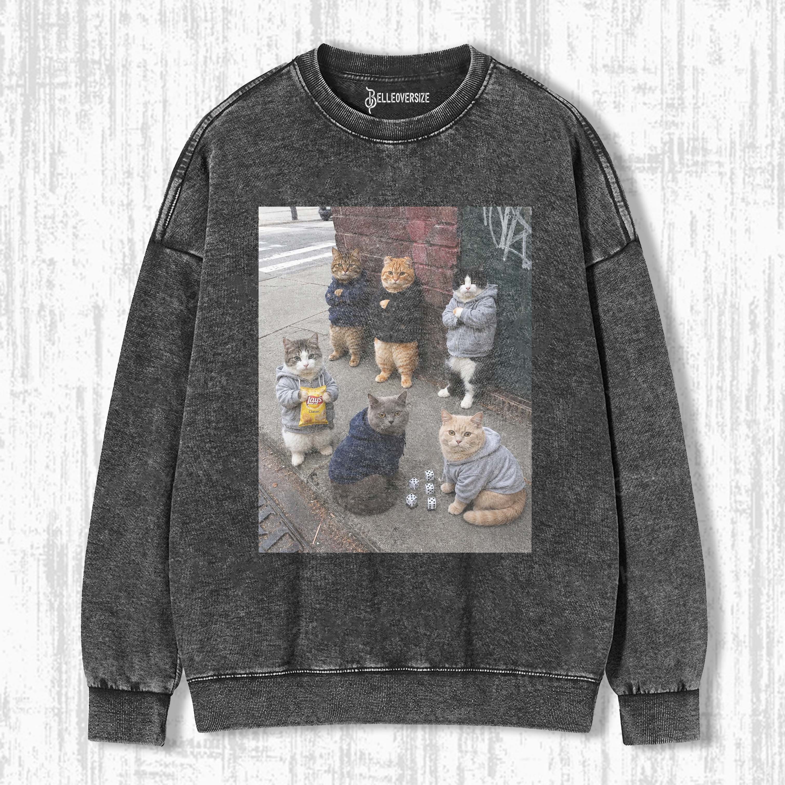 WACKY CAT SWEATSHIRTS