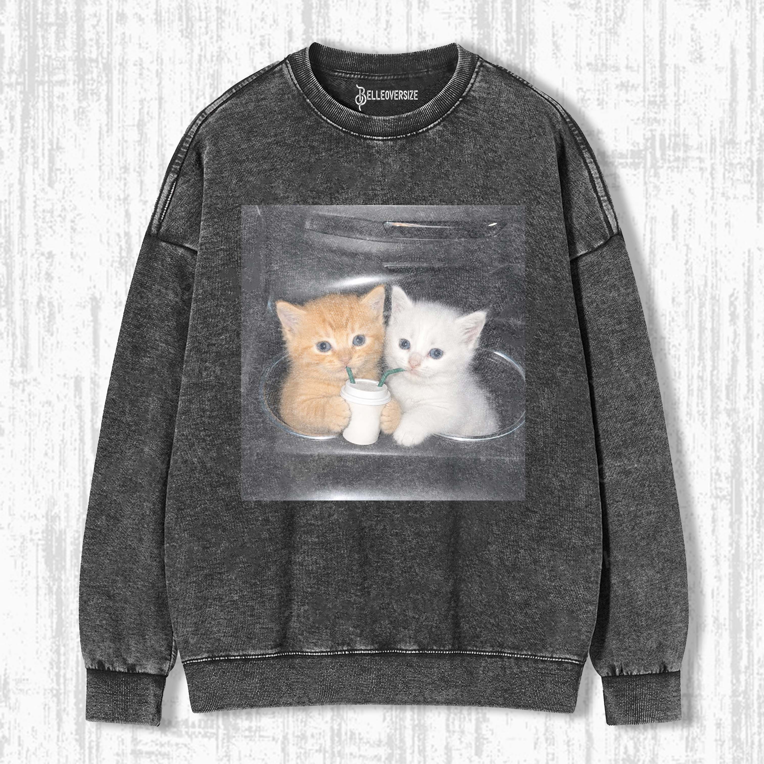 WACKY CAT SWEATSHIRTS
