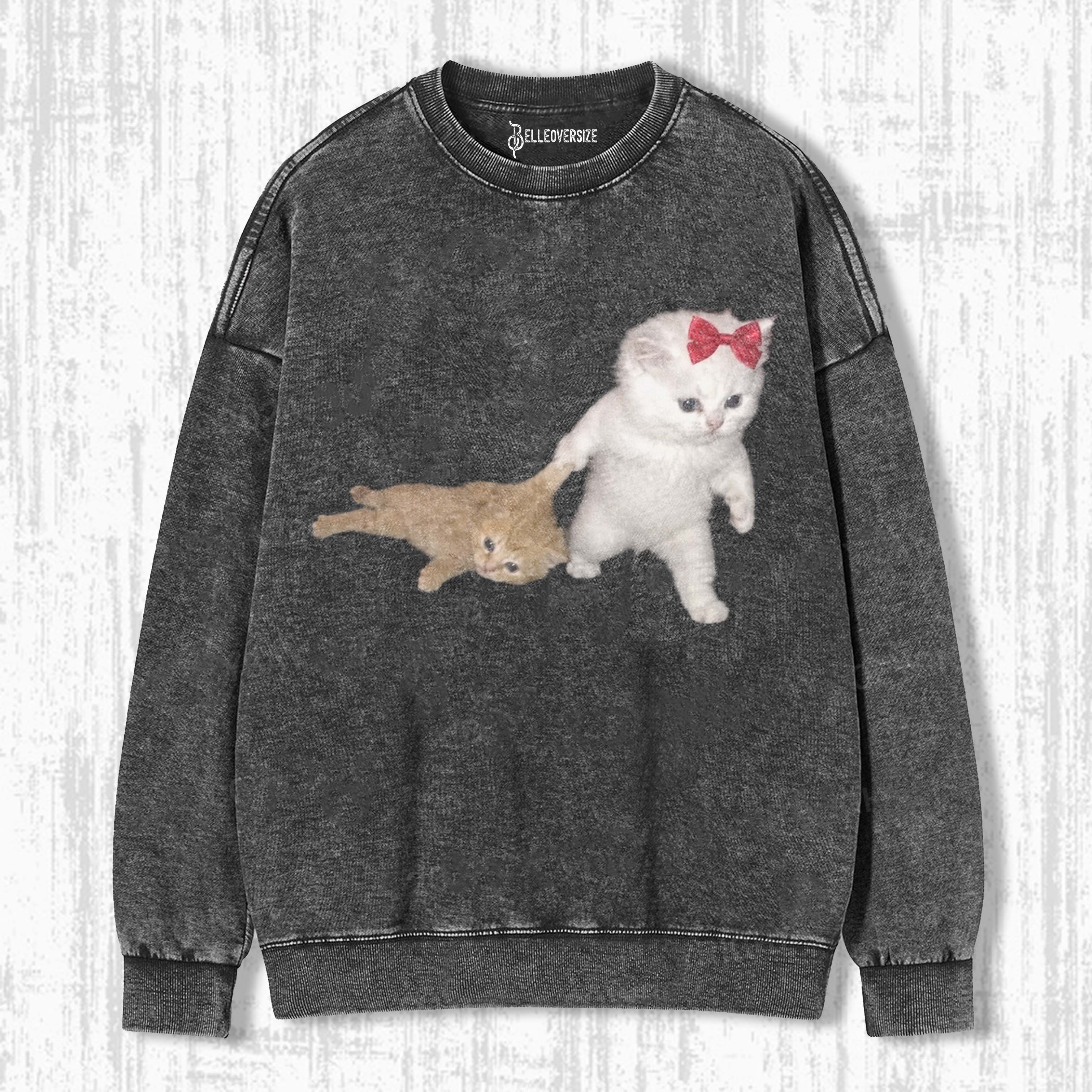 WACKY CAT SWEATSHIRTS