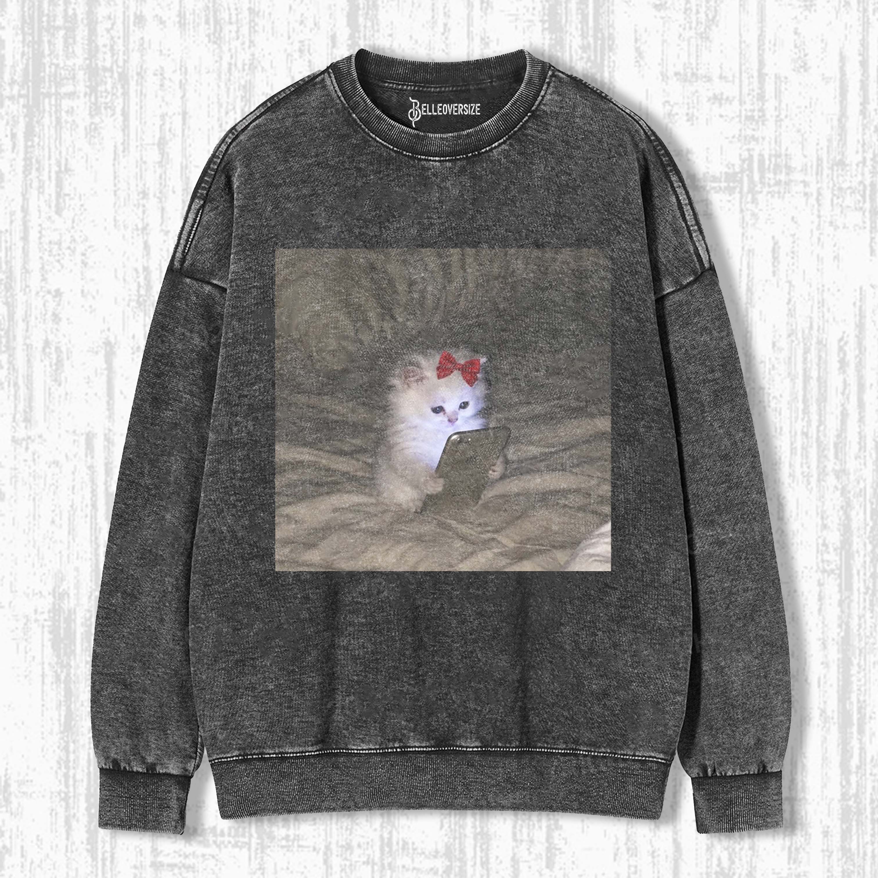 WACKY CAT SWEATSHIRTS