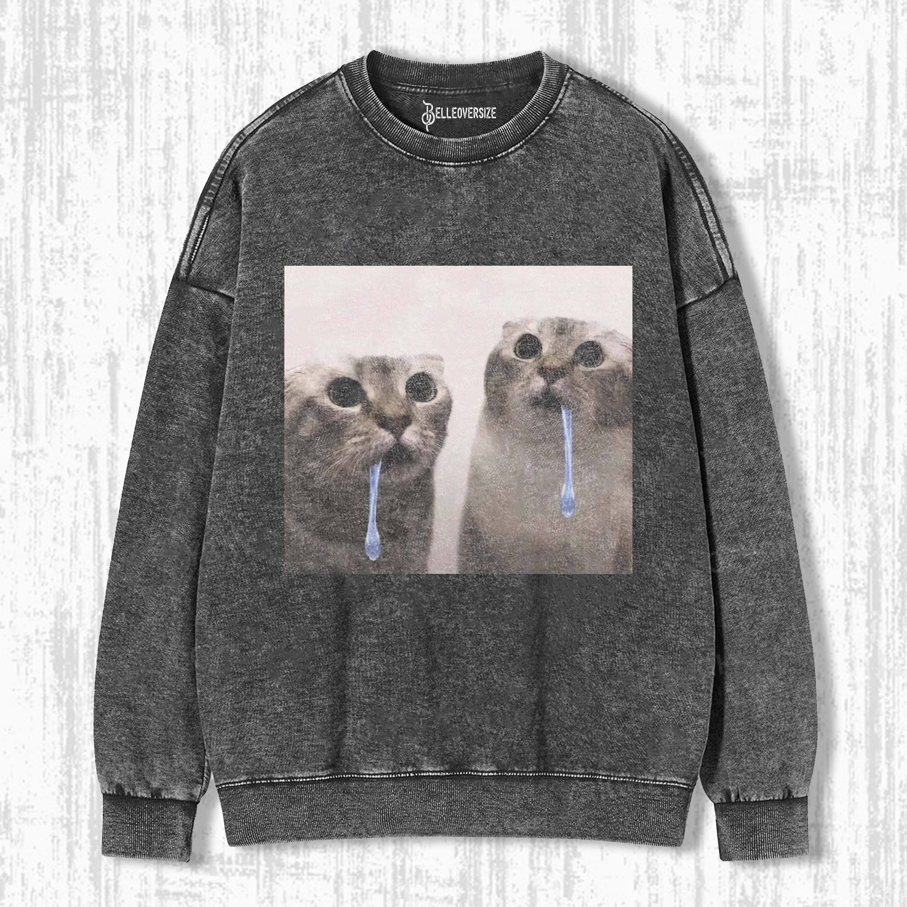 WACKY CAT SWEATSHIRTS