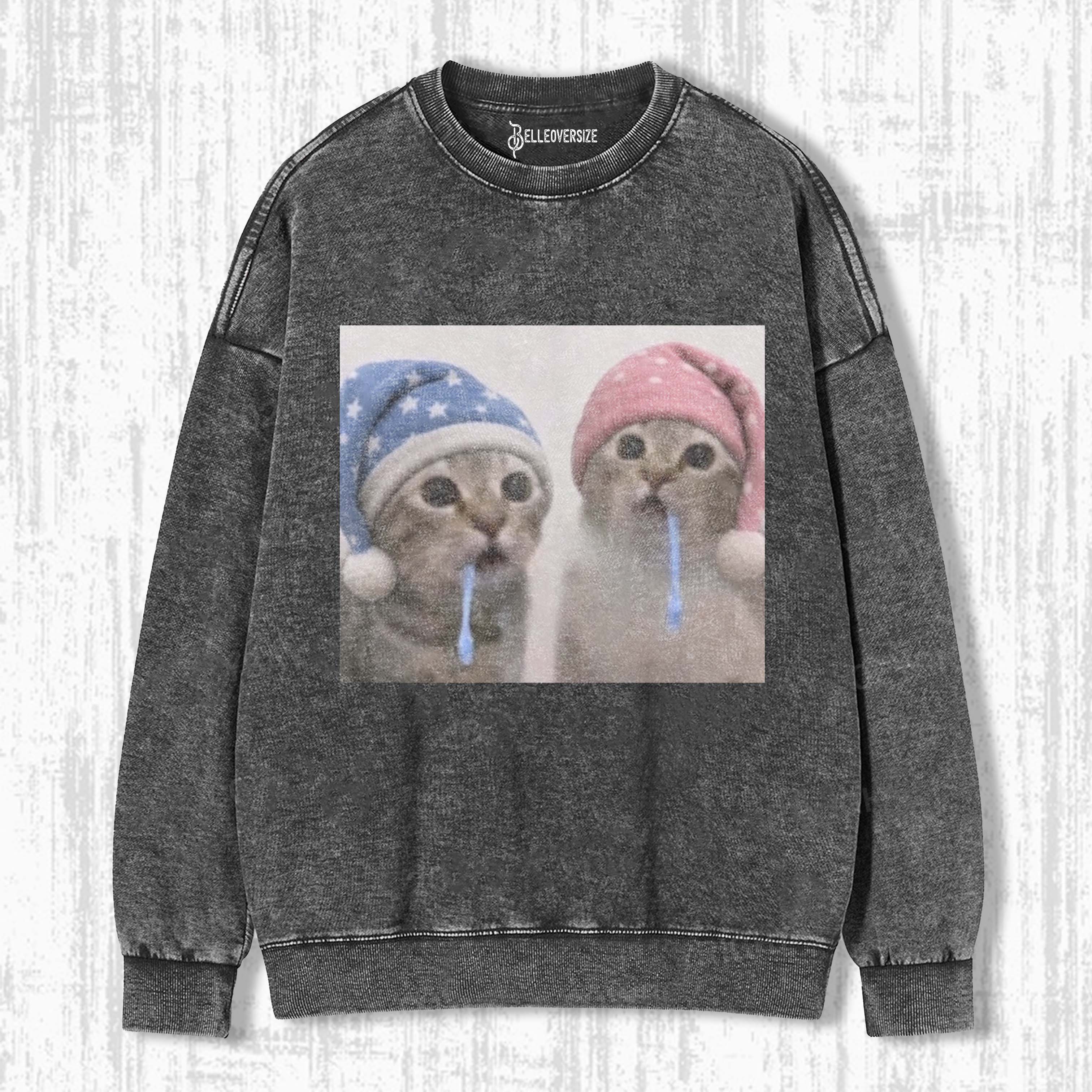WACKY CAT SWEATSHIRTS