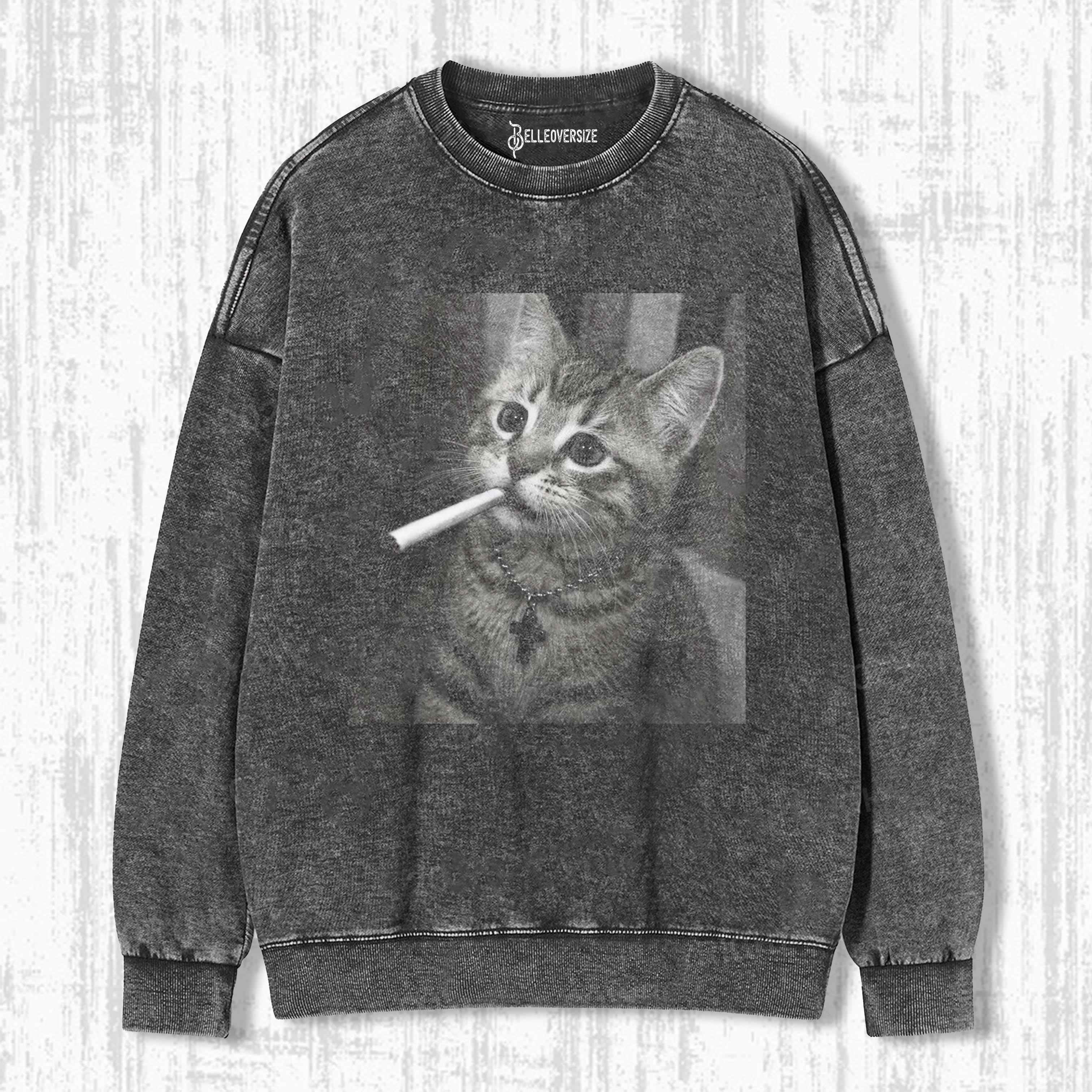 WACKY CAT SWEATSHIRTS