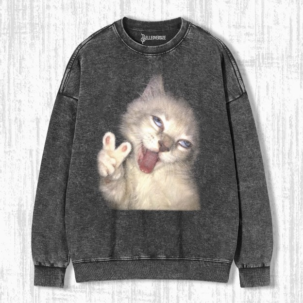 WACKY CAT SWEATSHIRTS