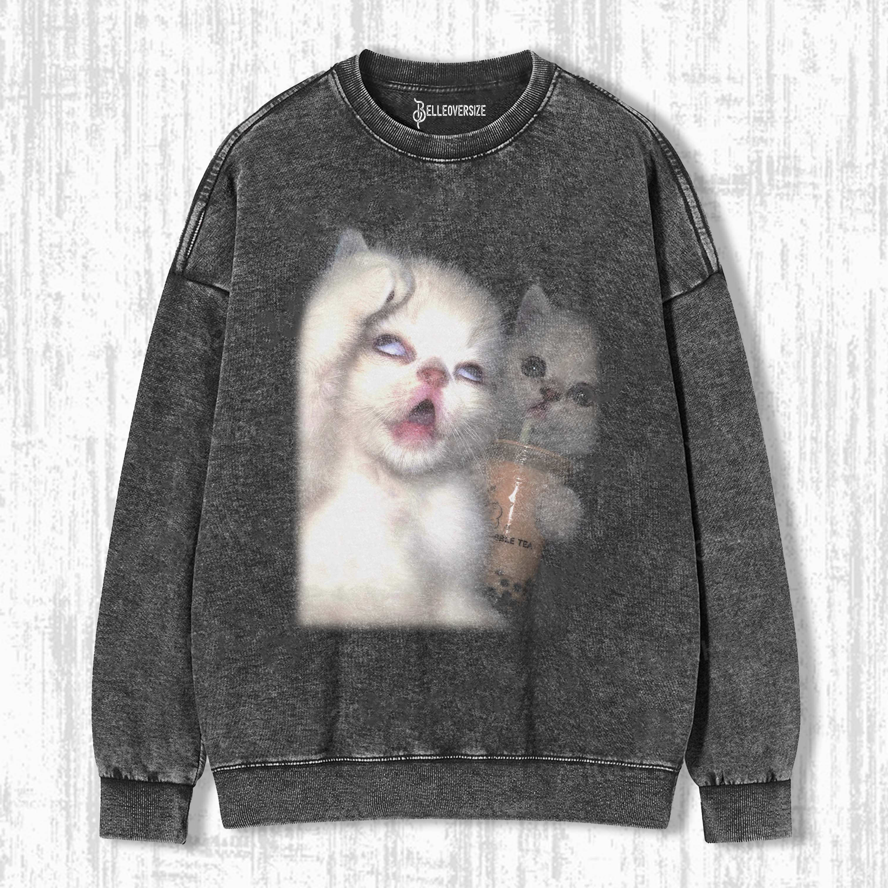WACKY CAT SWEATSHIRTS