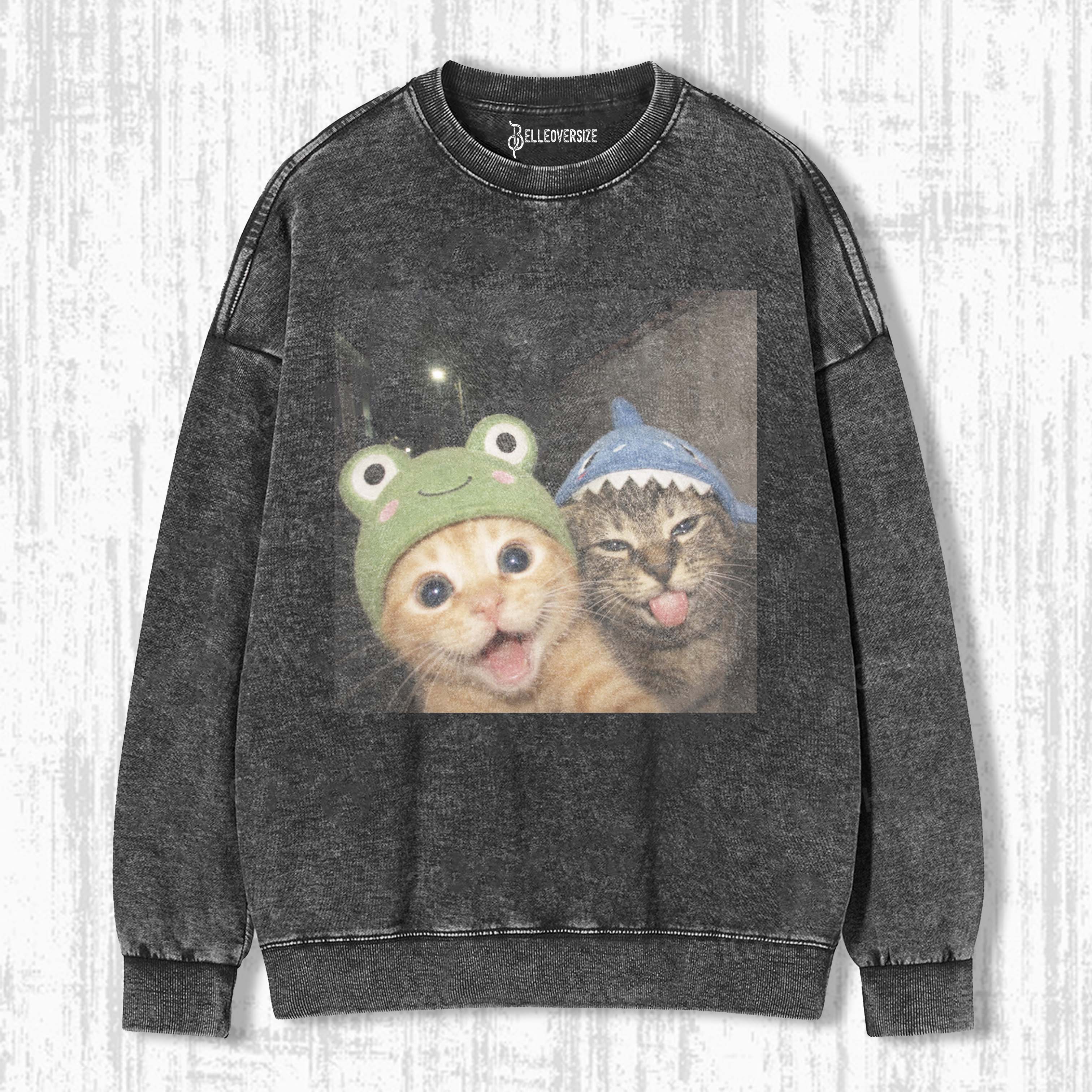 WACKY CAT SWEATSHIRTS