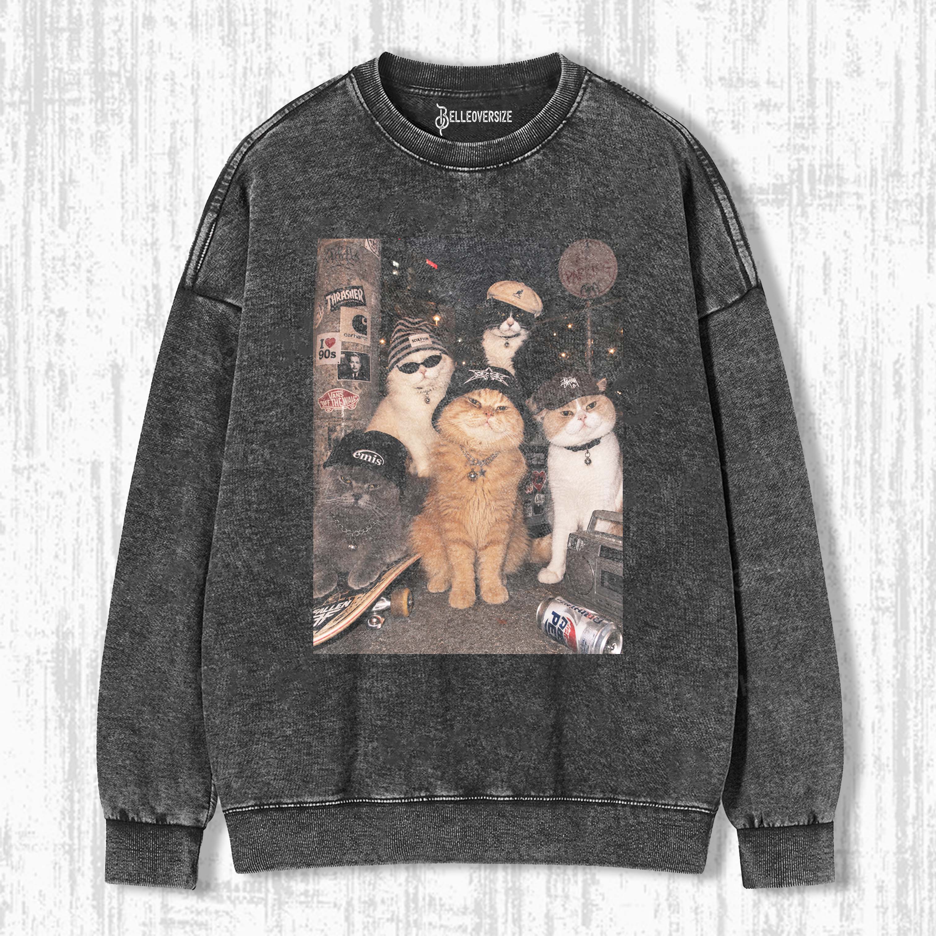 WACKY CAT SWEATSHIRTS