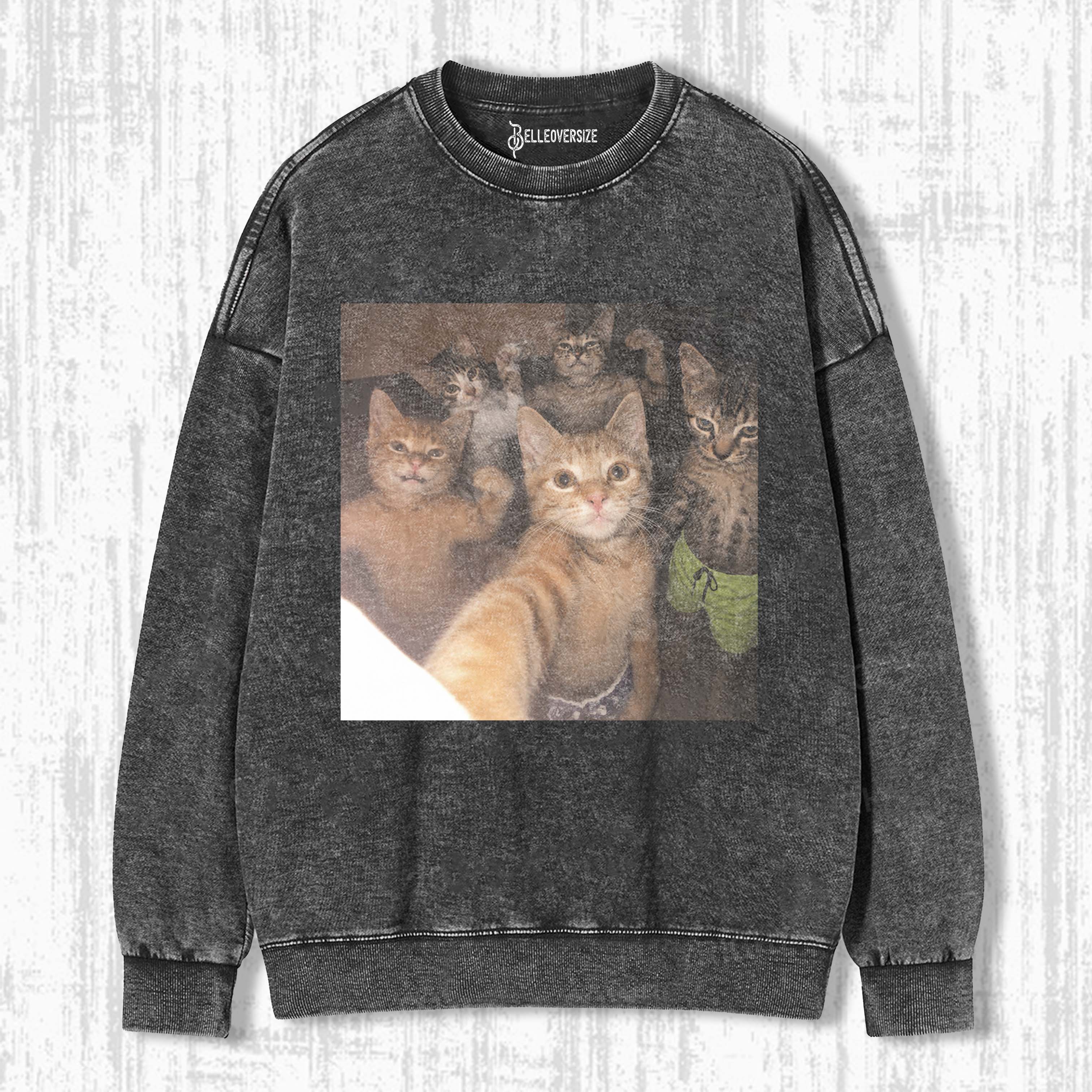 WACKY CAT SWEATSHIRTS