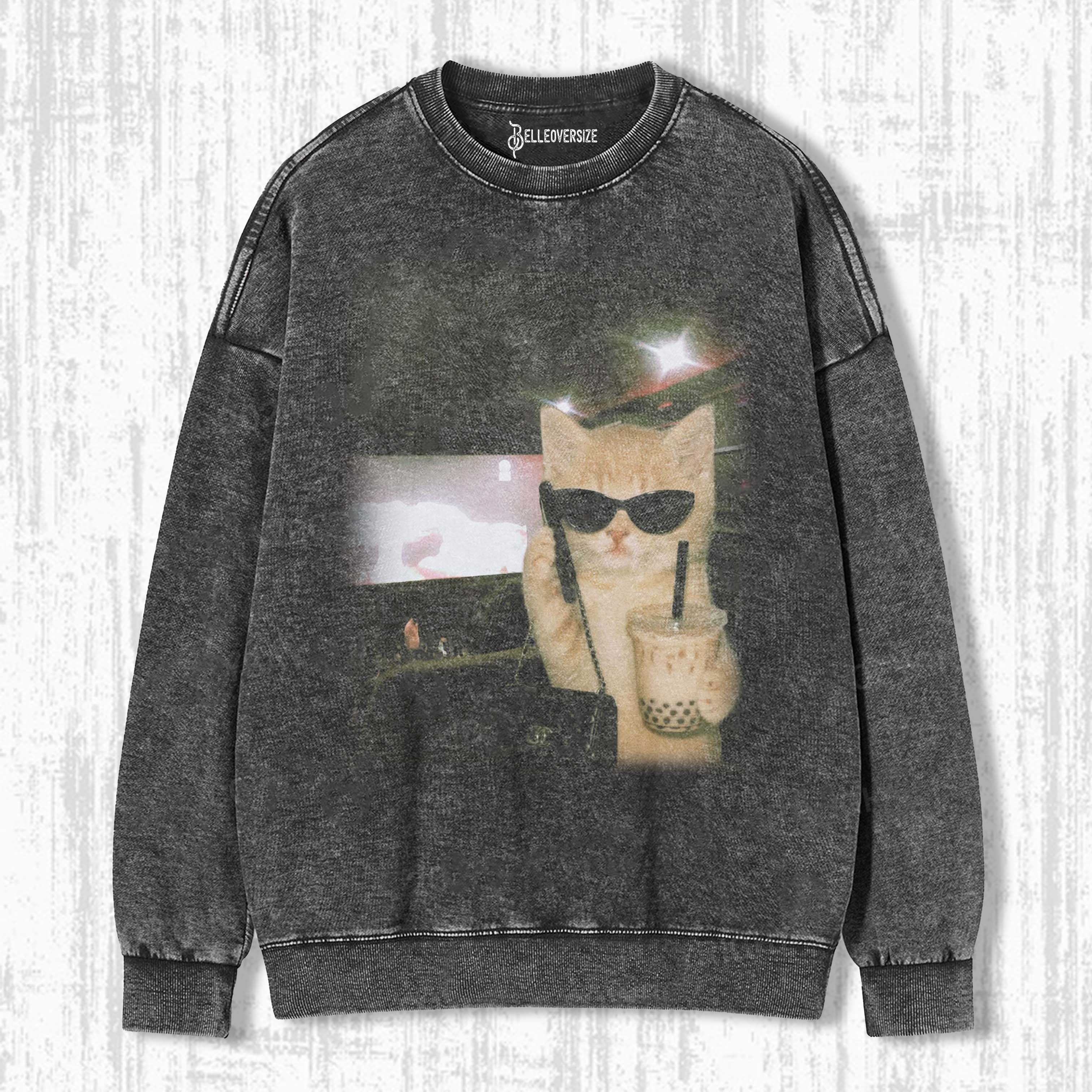 WACKY CAT SWEATSHIRTS