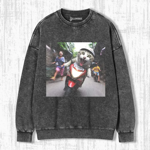 WACKY CAT  SWEATSHIRTS 