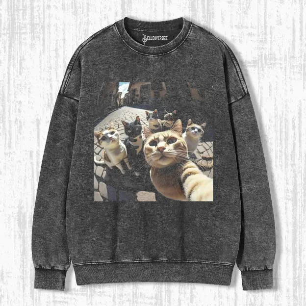 WACKY CAT SWEATSHIRTS 