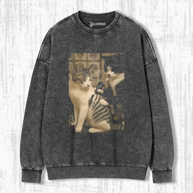 WACKY CAT SWEATSHIRTS