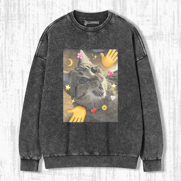 WACKY CAT  SWEATSHIRTS
