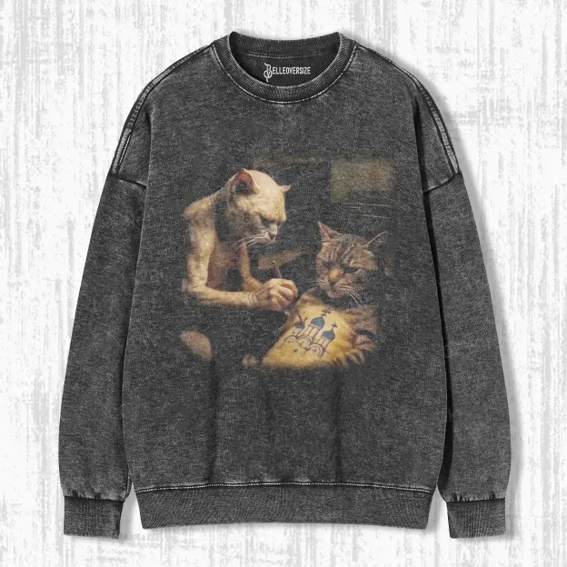 WACKY CAT SWEATSHIRTS 