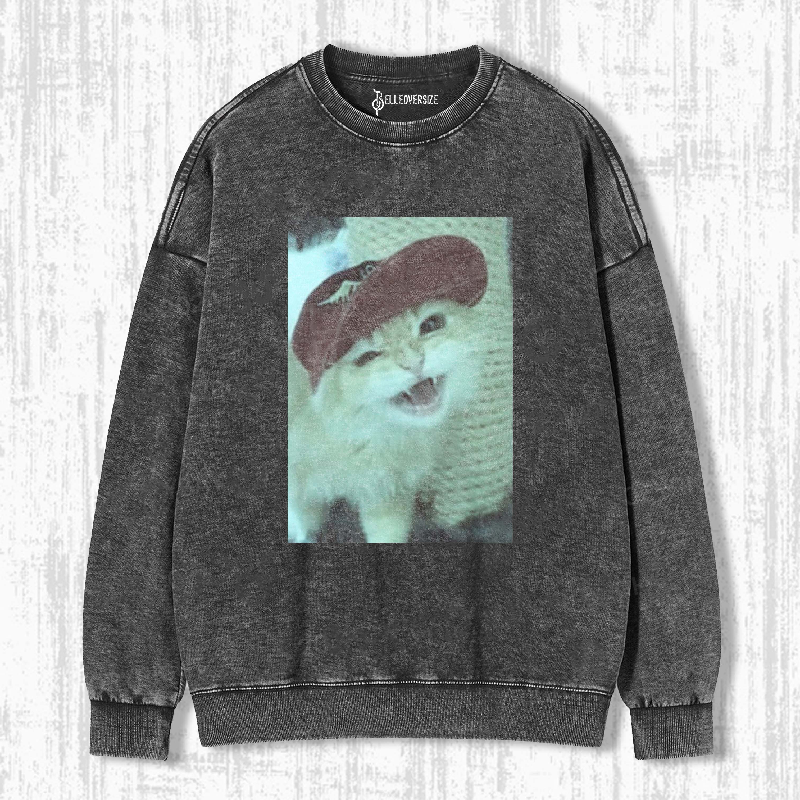 WACKY CAT SWEATSHIRTS