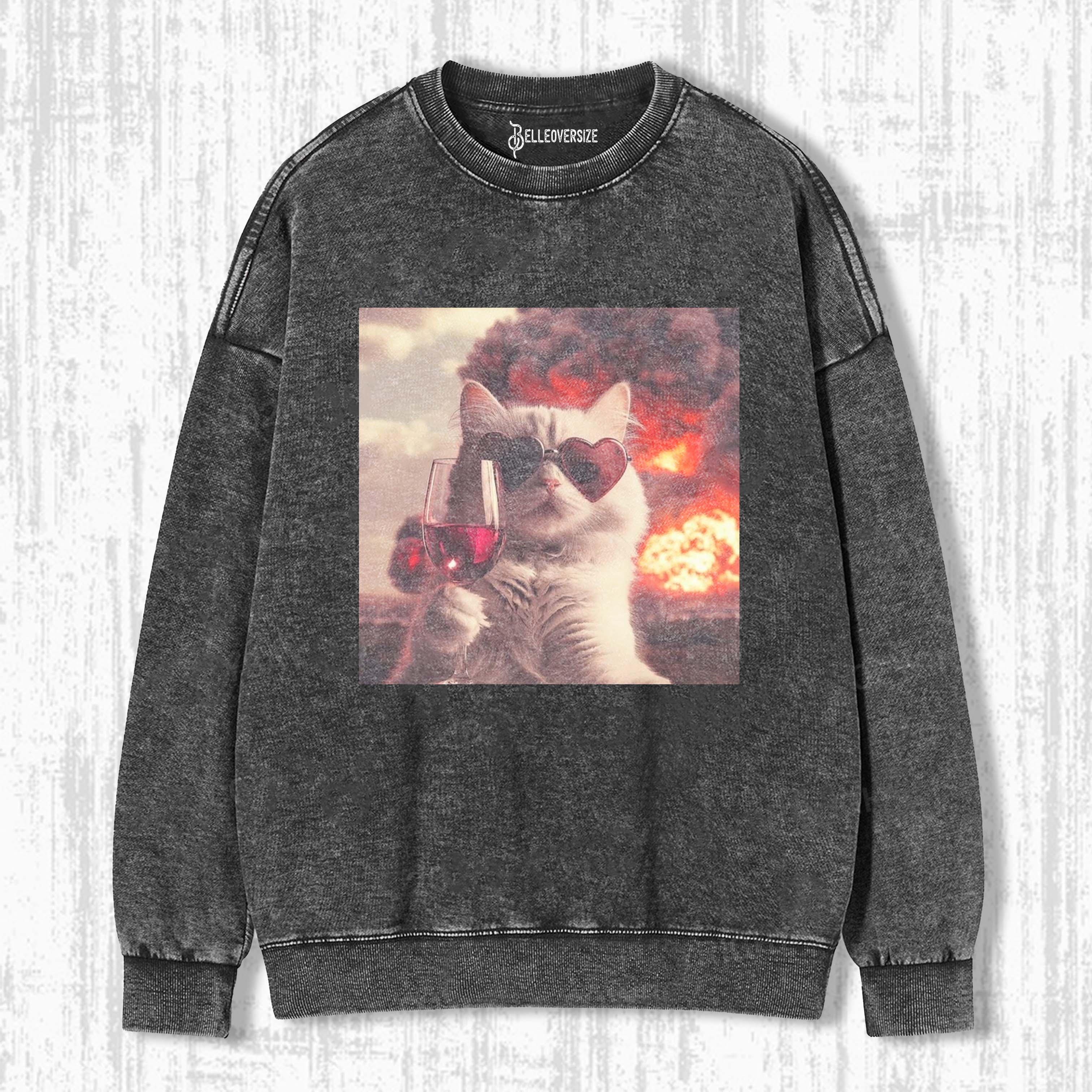WACKY CAT SWEATSHIRTS
