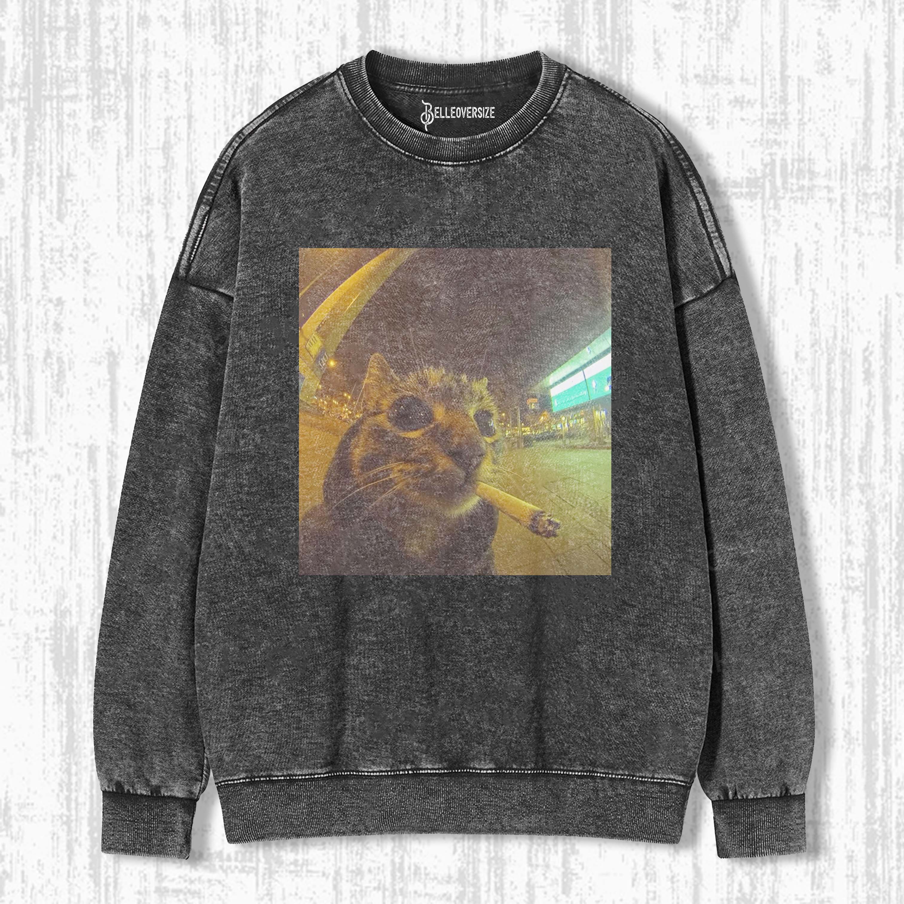 WACKY CAT SWEATSHIRTS 