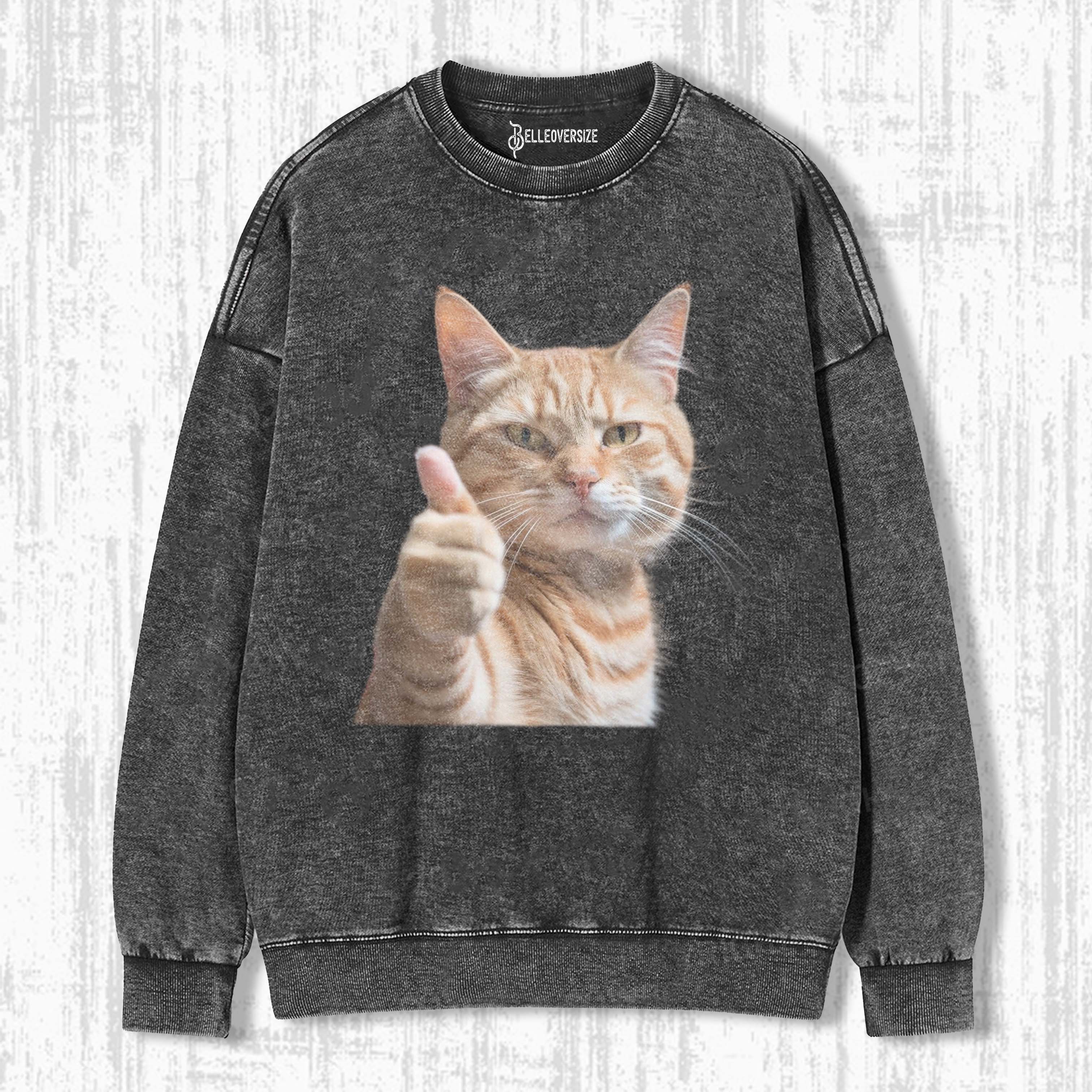 WACKY CAT SWEATSHIRTS