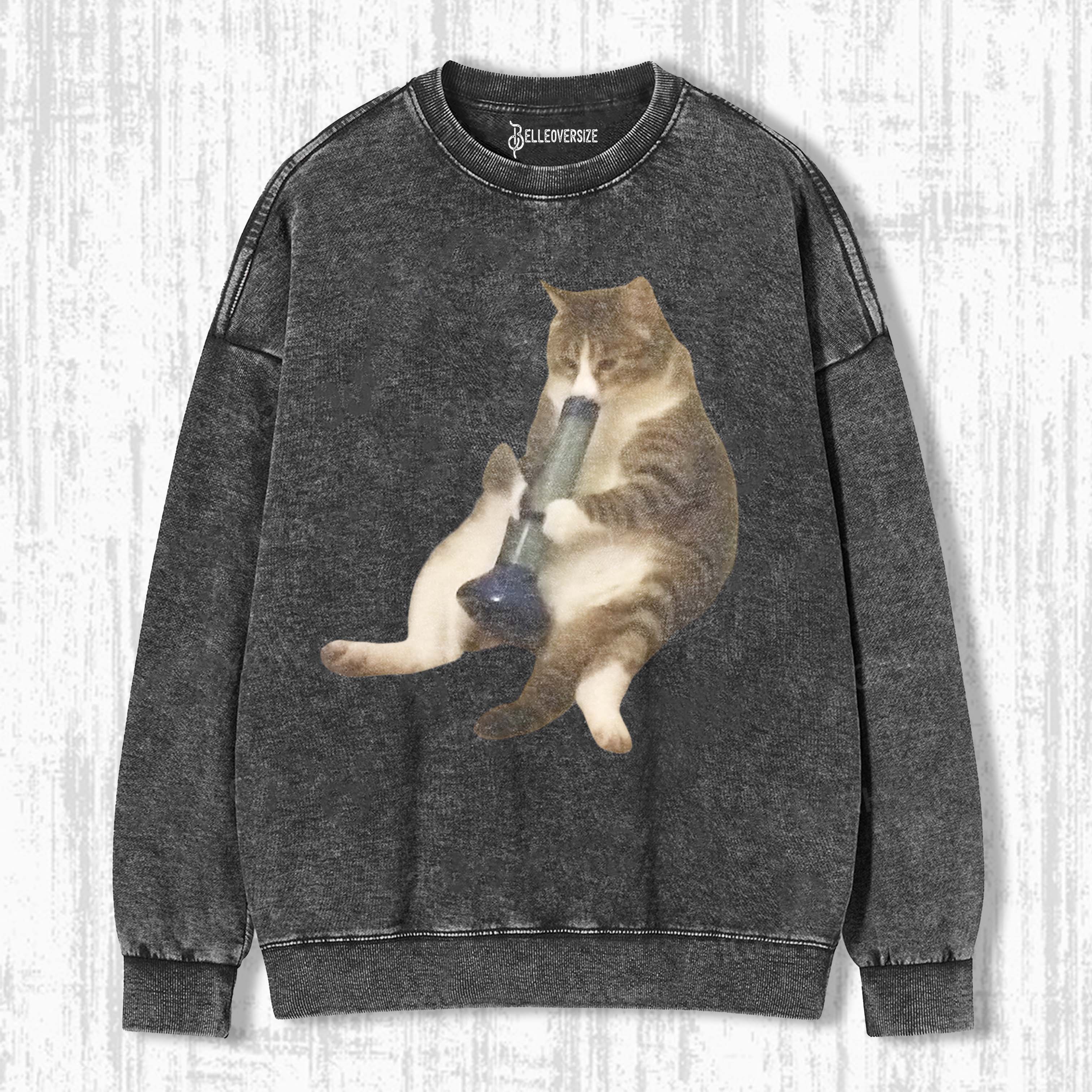WACKY CAT  SWEATSHIRTS