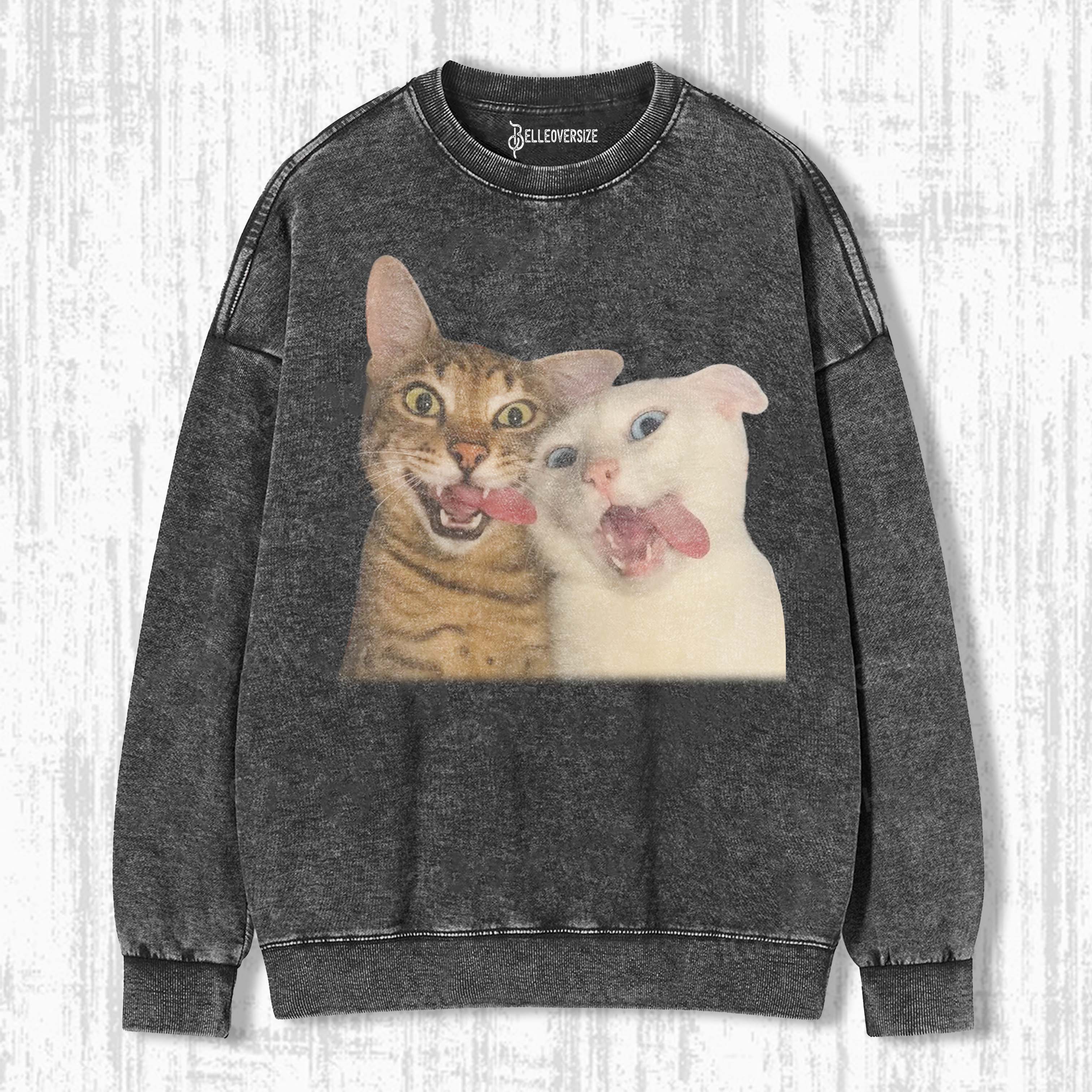 WACKY CAT SWEATSHIRTS