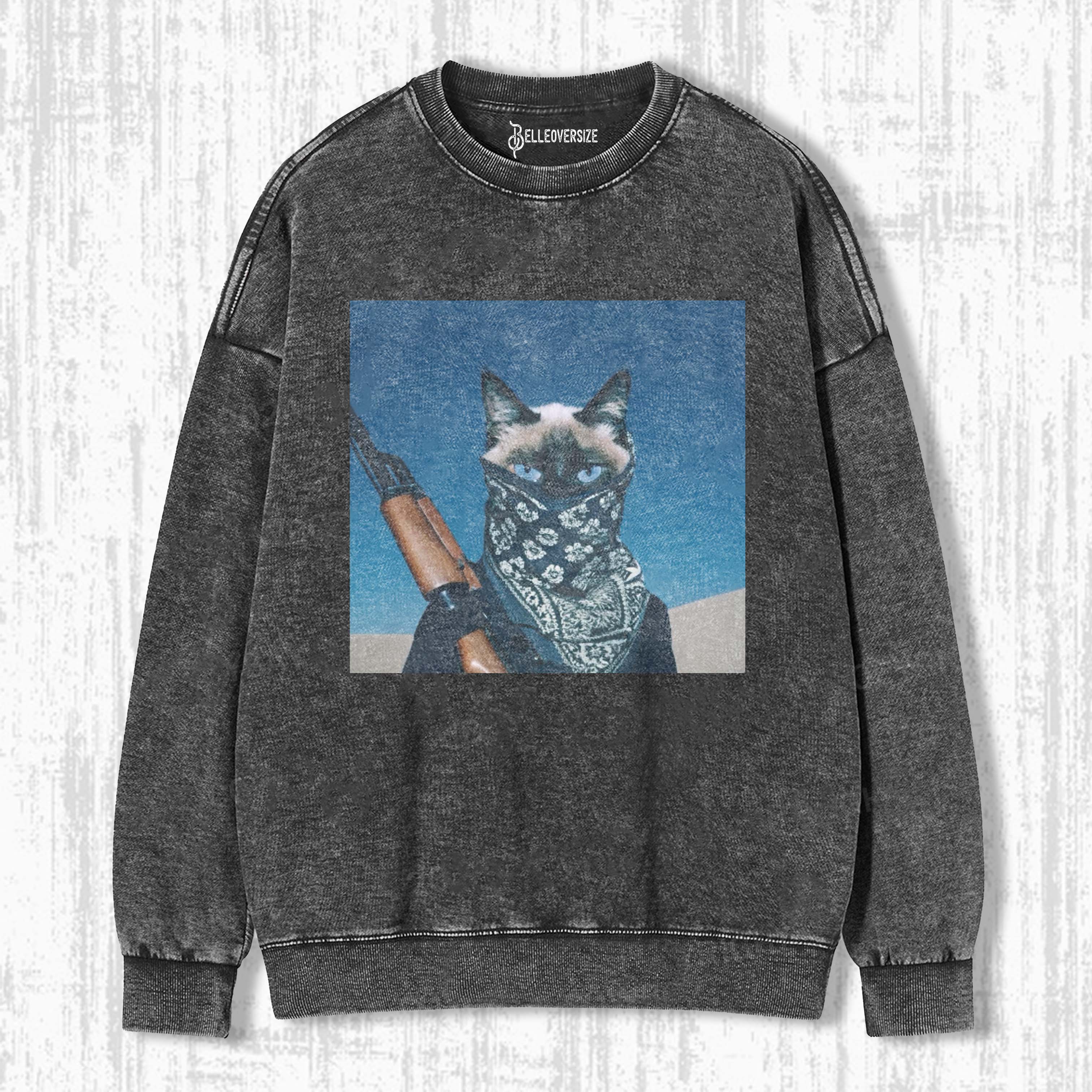WACKY CAT SWEATSHIRTS