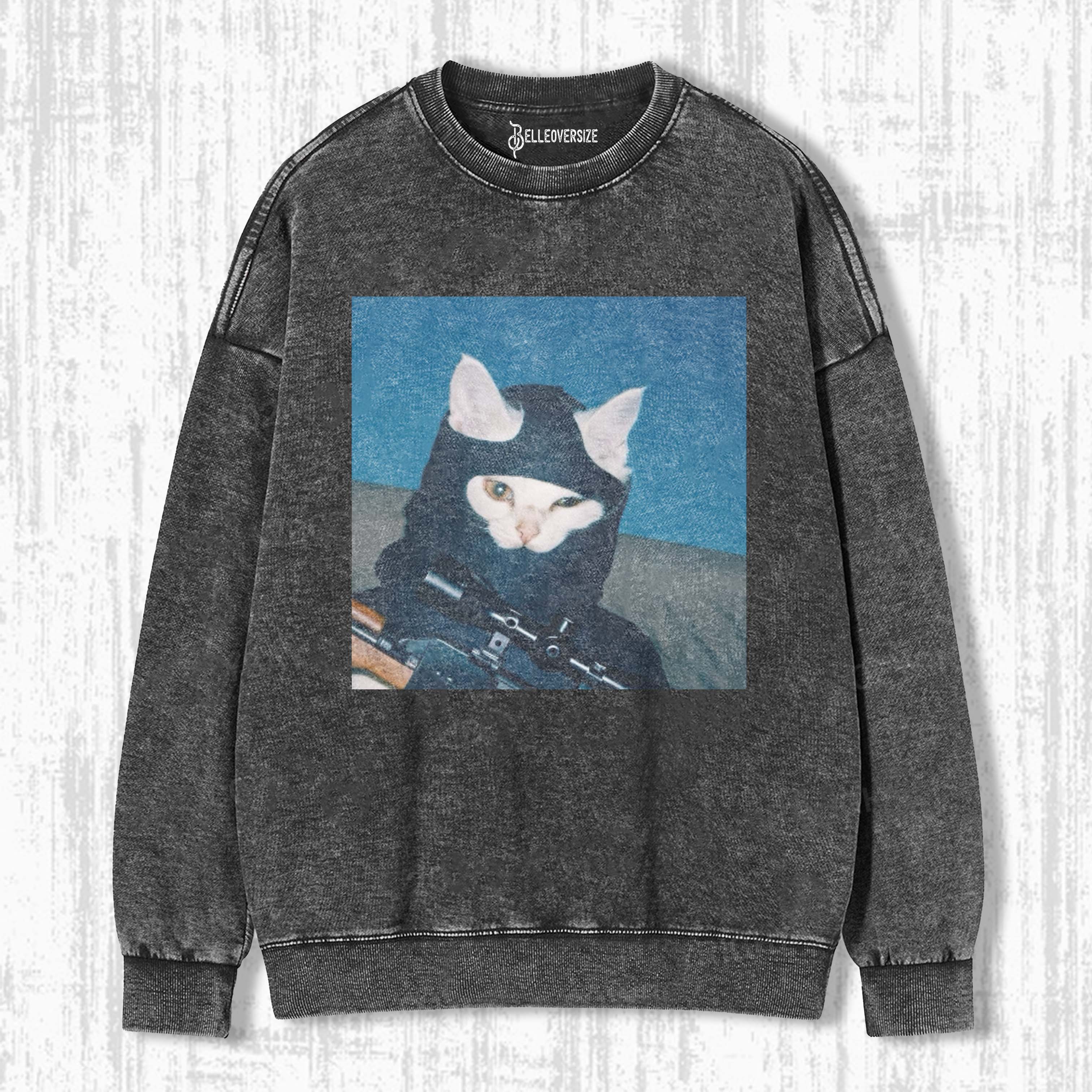 WACKY CAT SWEATSHIRTS