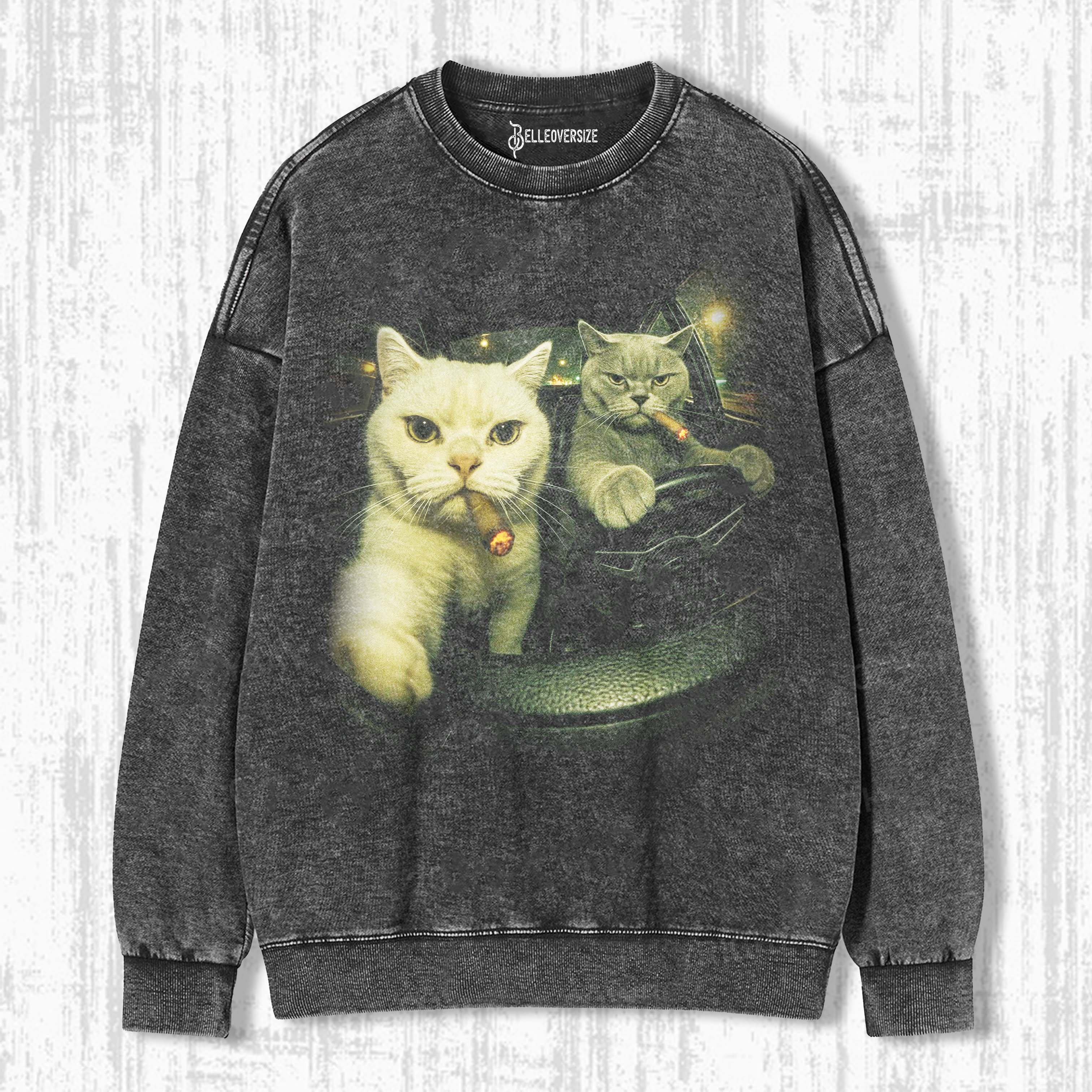 WACKY CAT SWEATSHIRTS