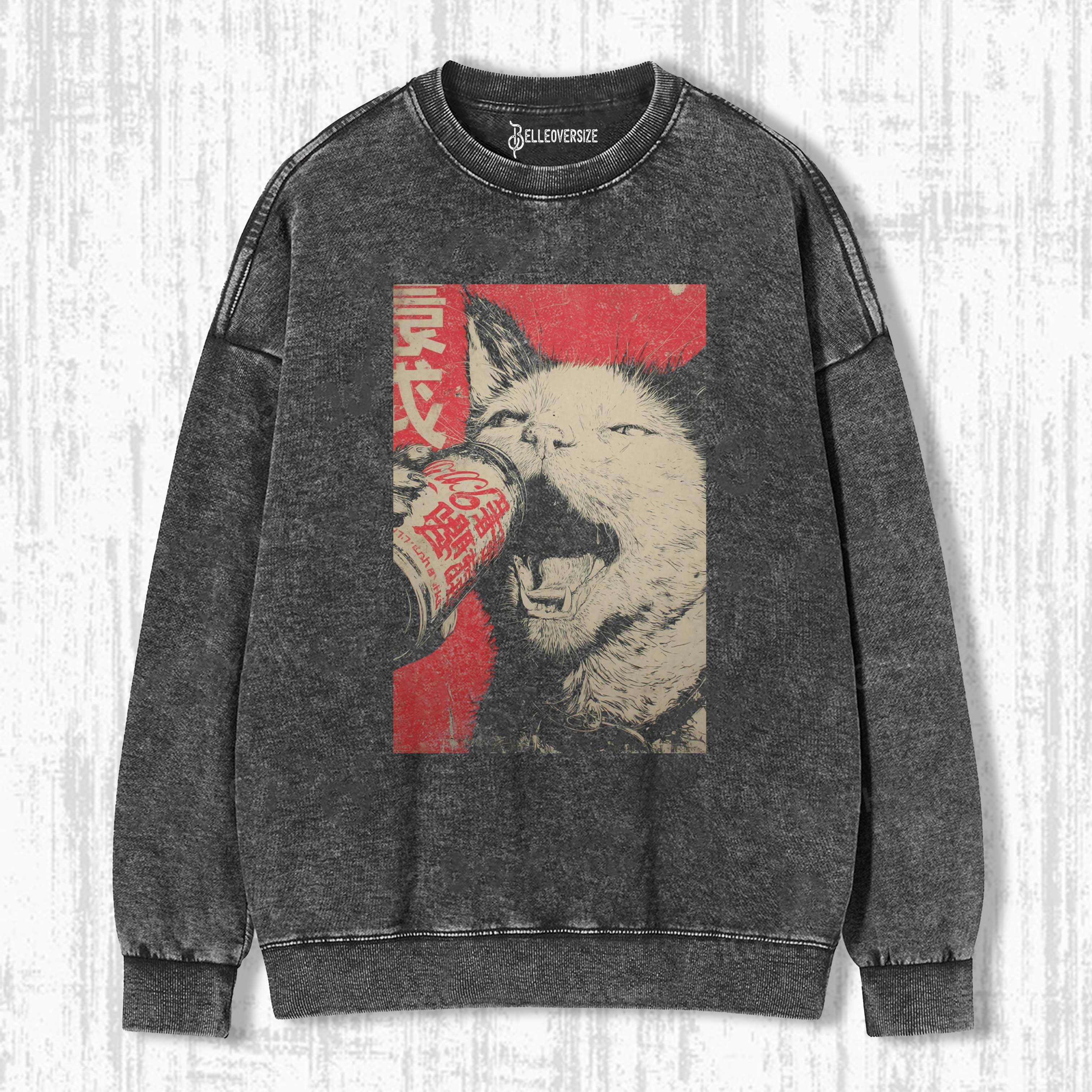 WACKY CAT SWEATSHIRTS