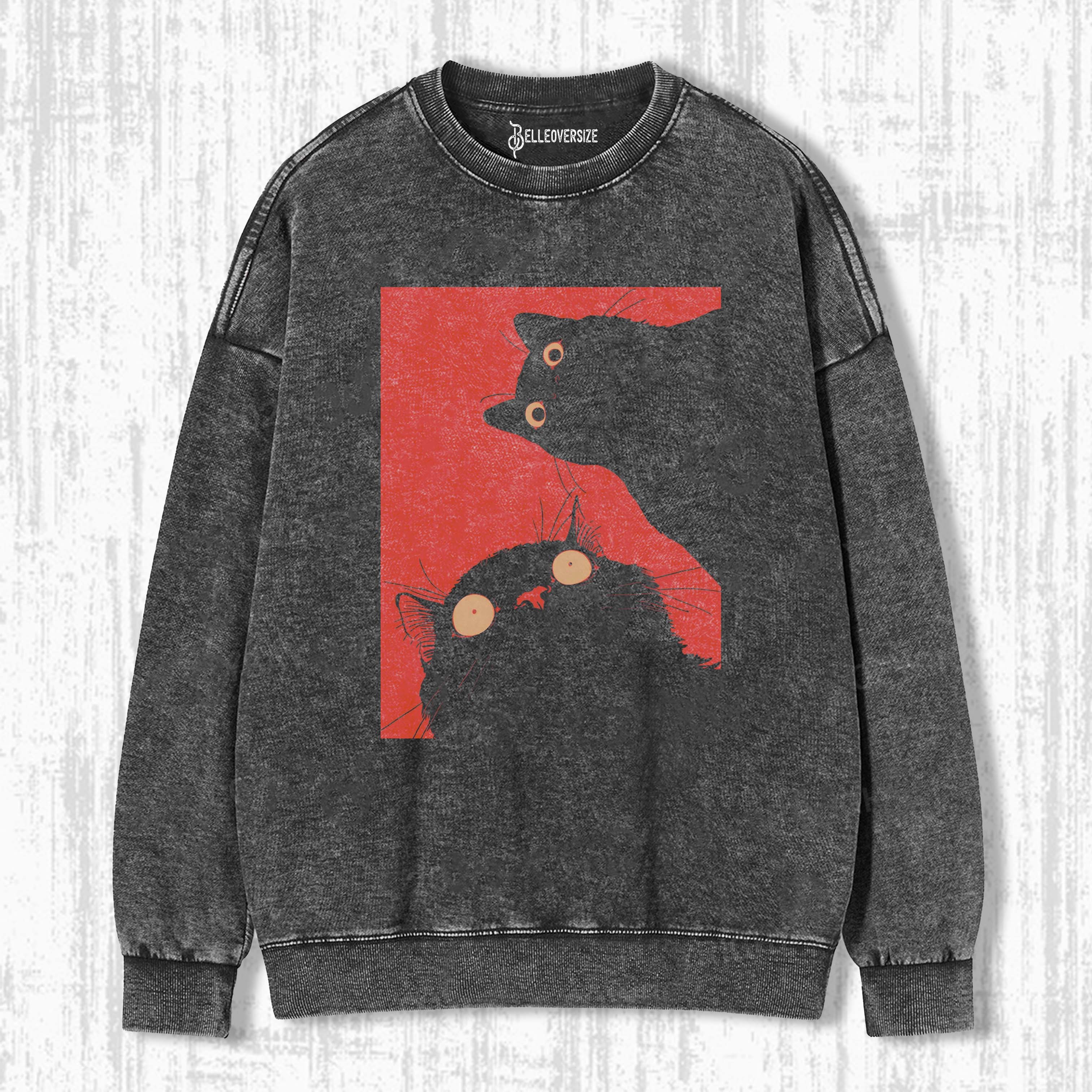 WACKY CAT SWEATSHIRTS