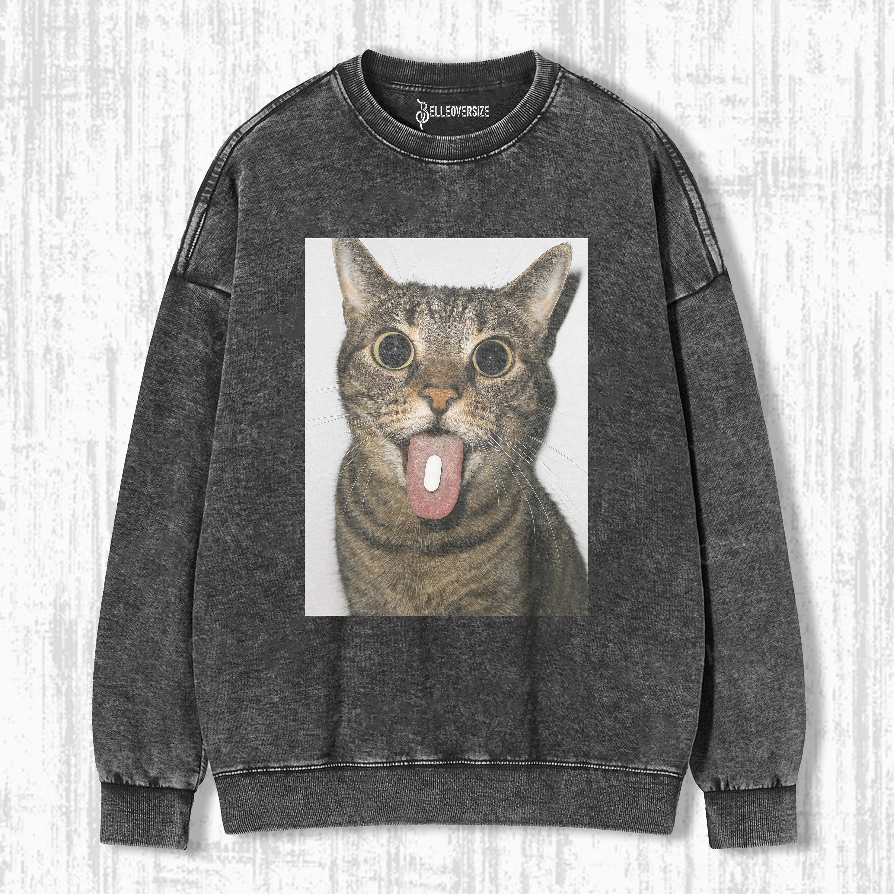 WACKY CAT SWEATSHIRTS