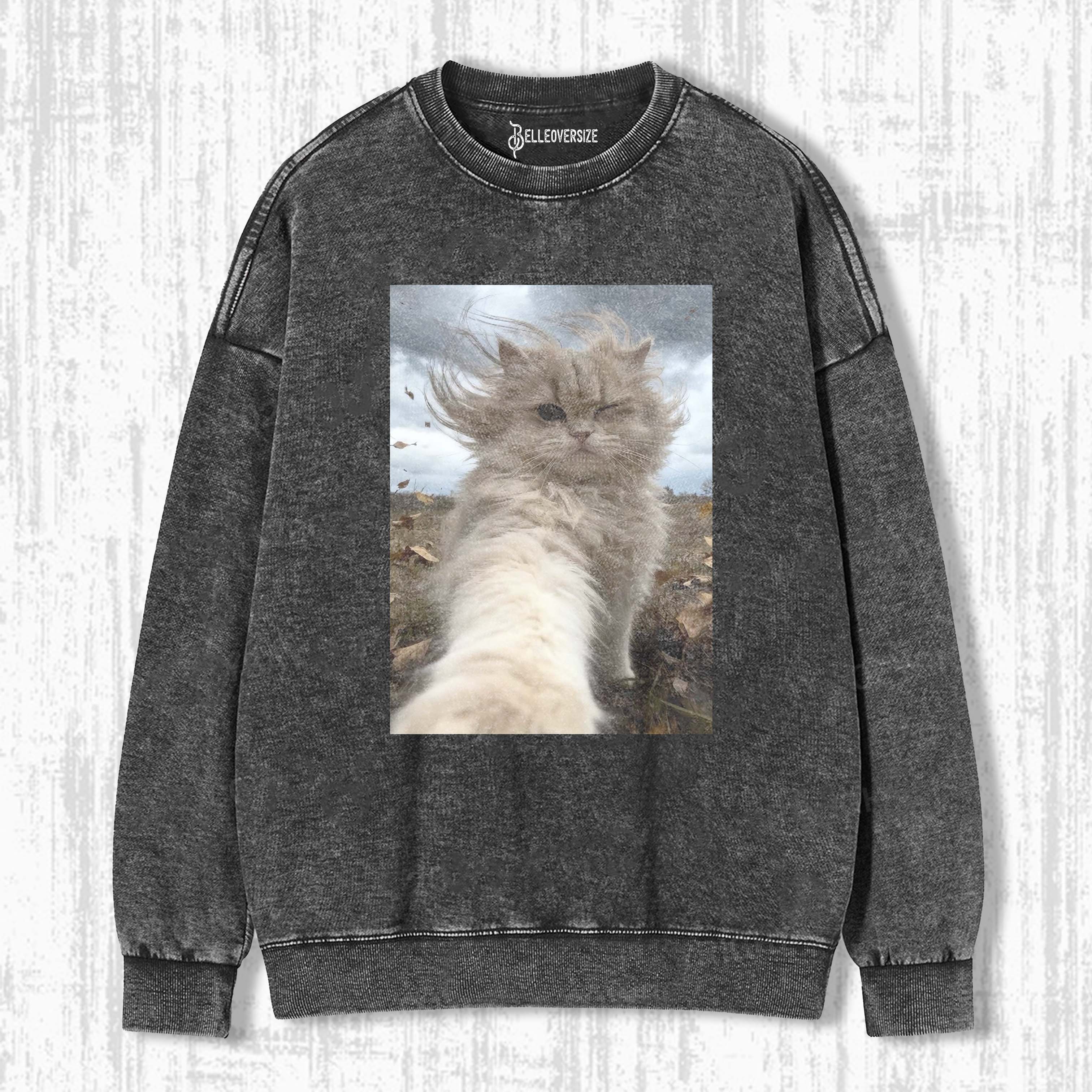 WACKY CAT SWEATSHIRTS
