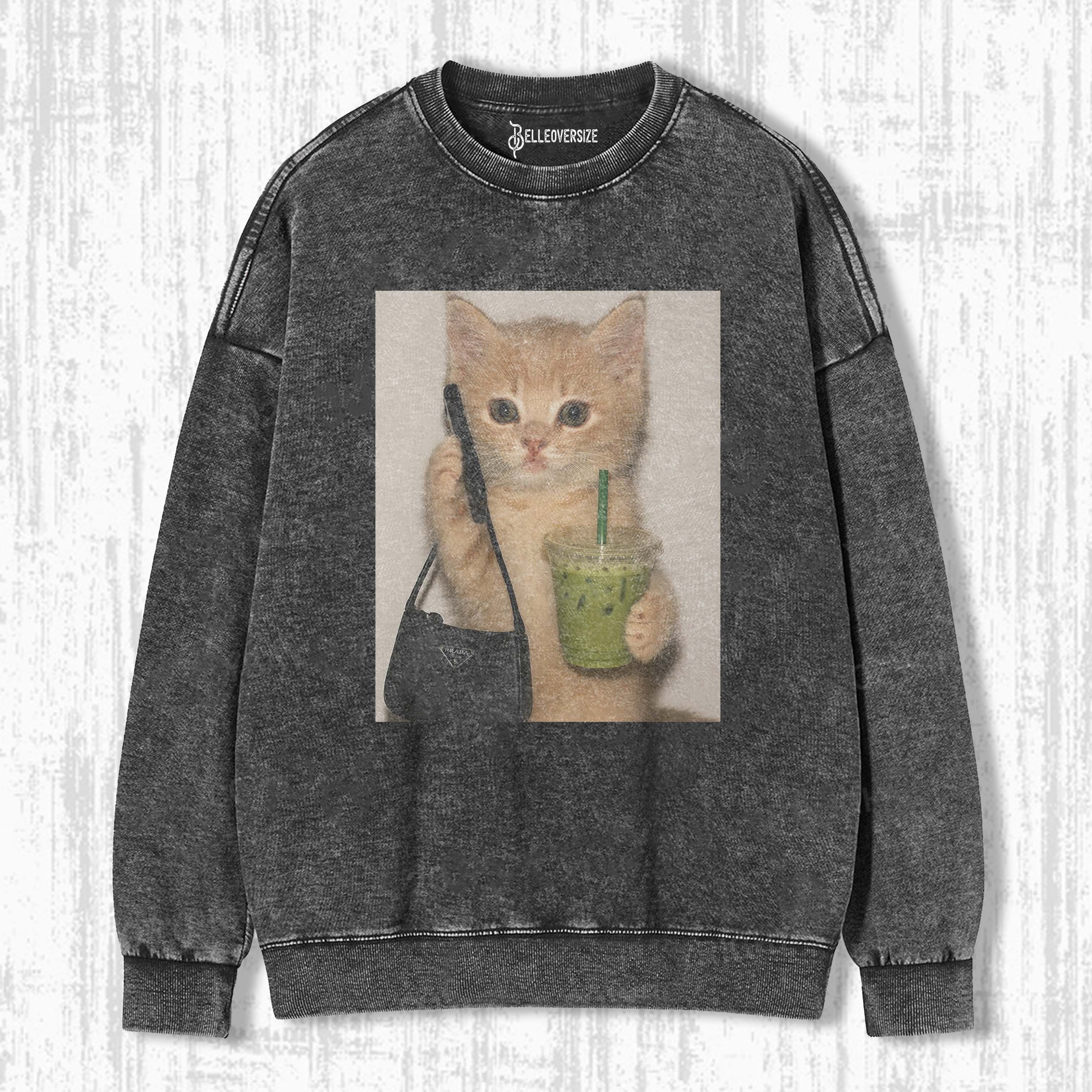 WACKY CAT SWEATSHIRTS