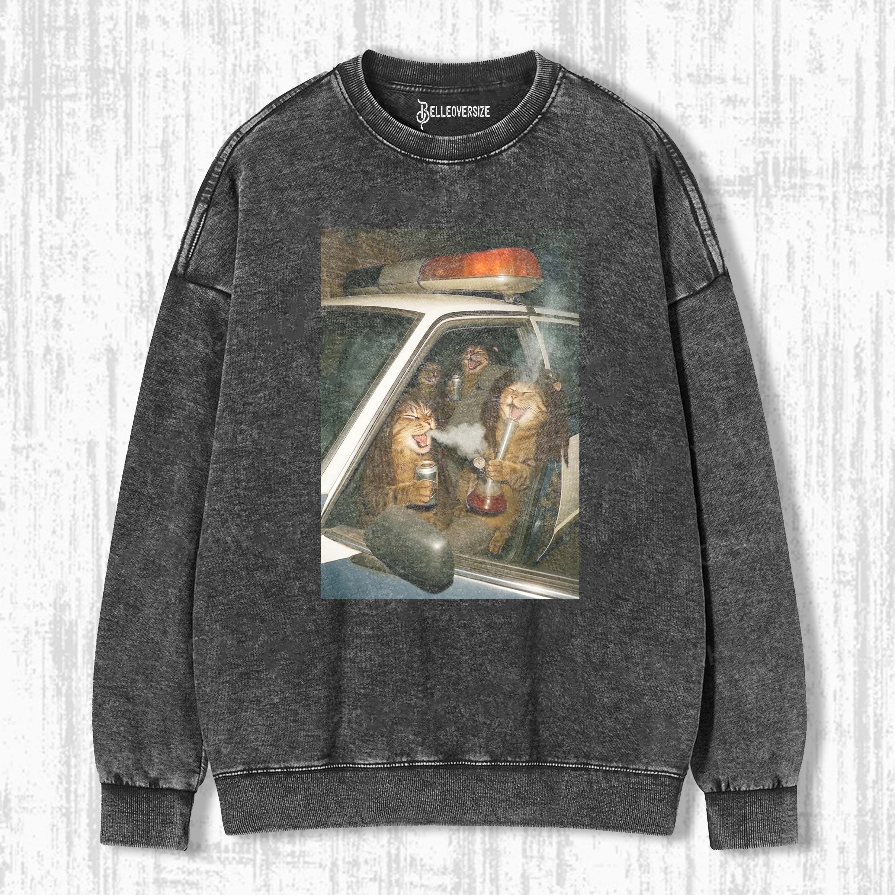 WACKY CAT SWEATSHIRTS